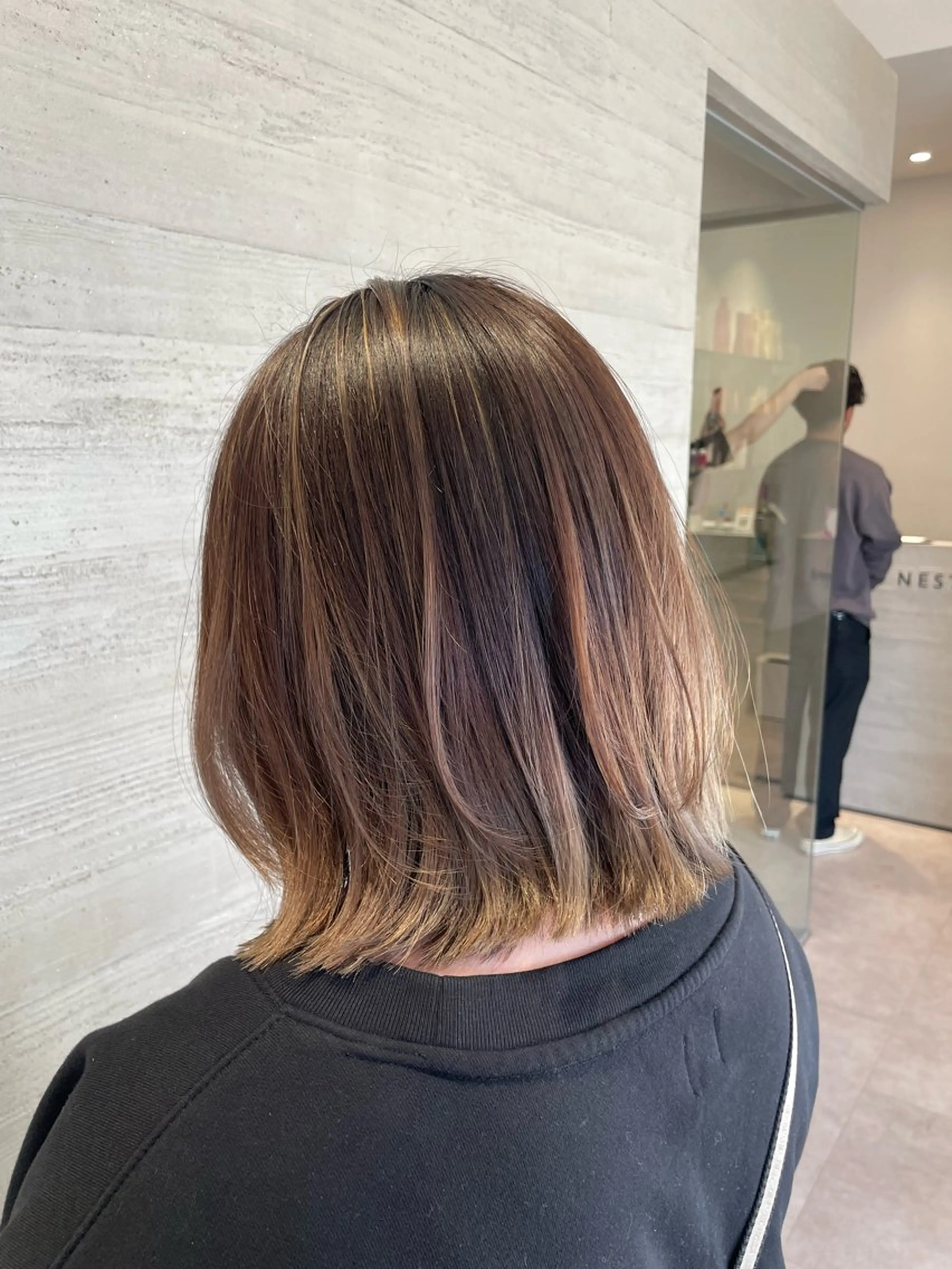 ショート ボブ レイヤーカット カット NEST by chord （ネストバイコード）所属・🤍関根 朋香🤍のヘアスタイル
