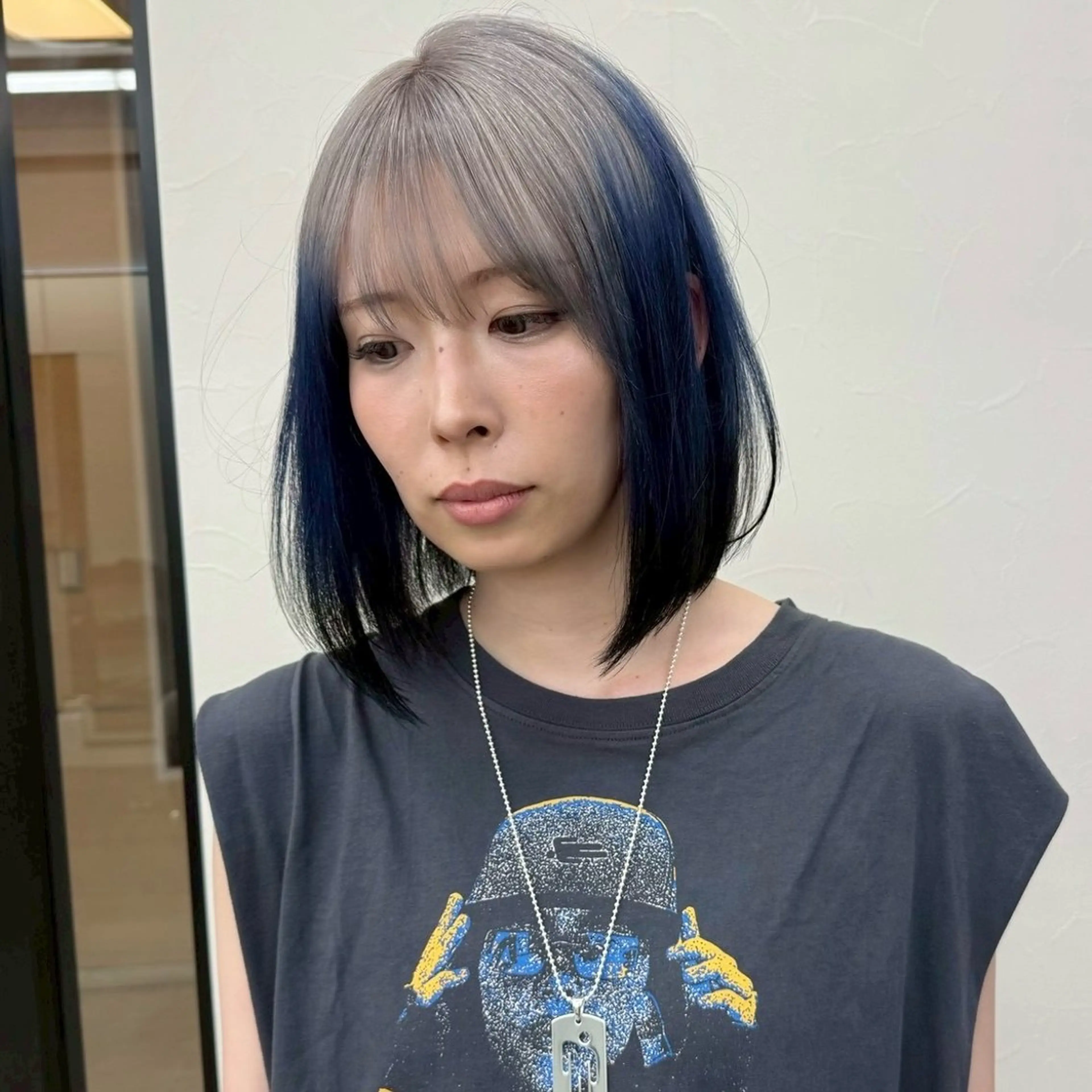 ミディアム カット 🌙ボブ特化×透明感 カラー リナ🌙のヘアスタイル