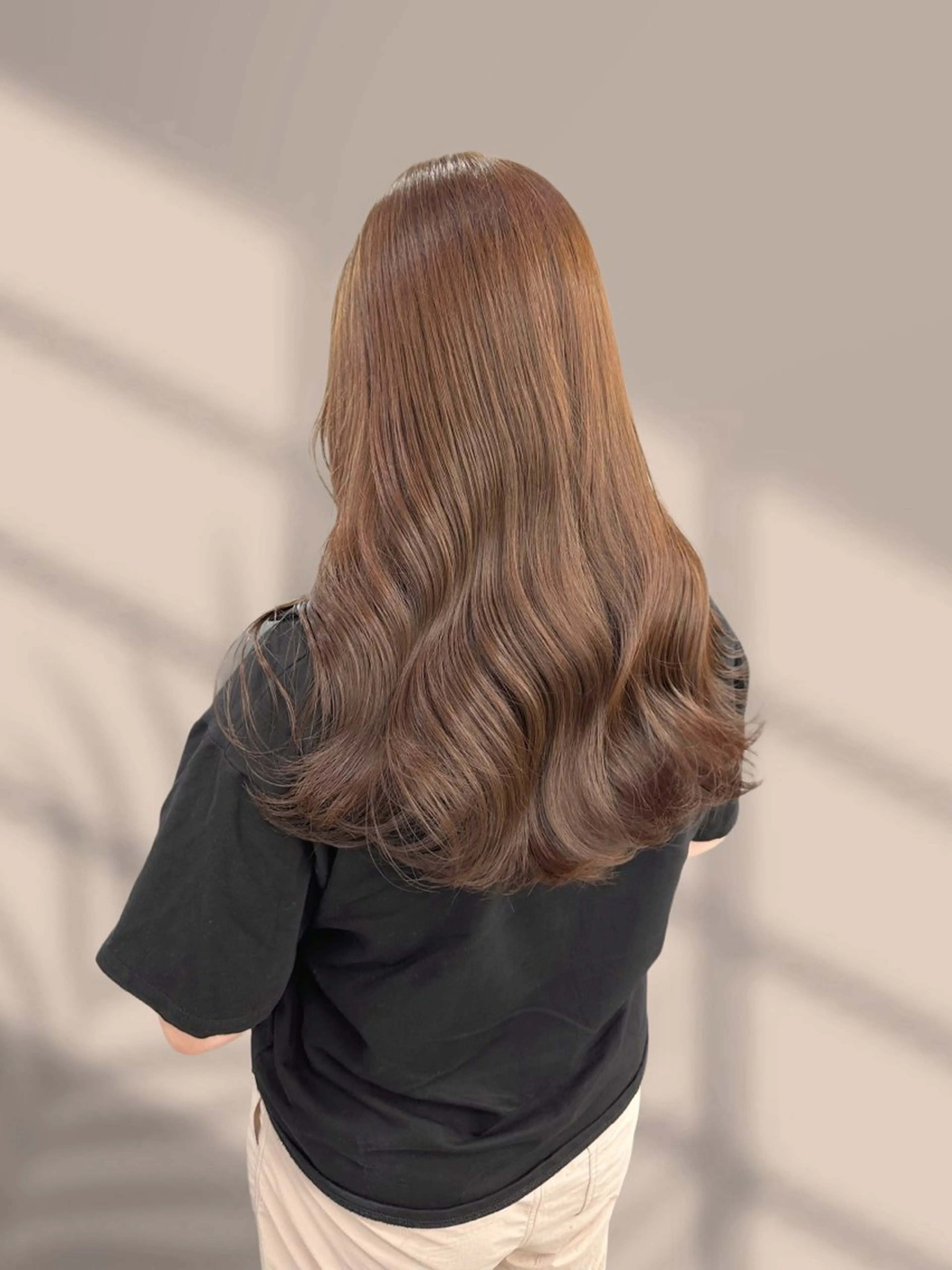 ロング カラー ブラウンカラー グレージュ ヘアカラー トリートメント ヘアセット くすみミルクティー／ ブラウン🪡TOWAのヘアスタイル