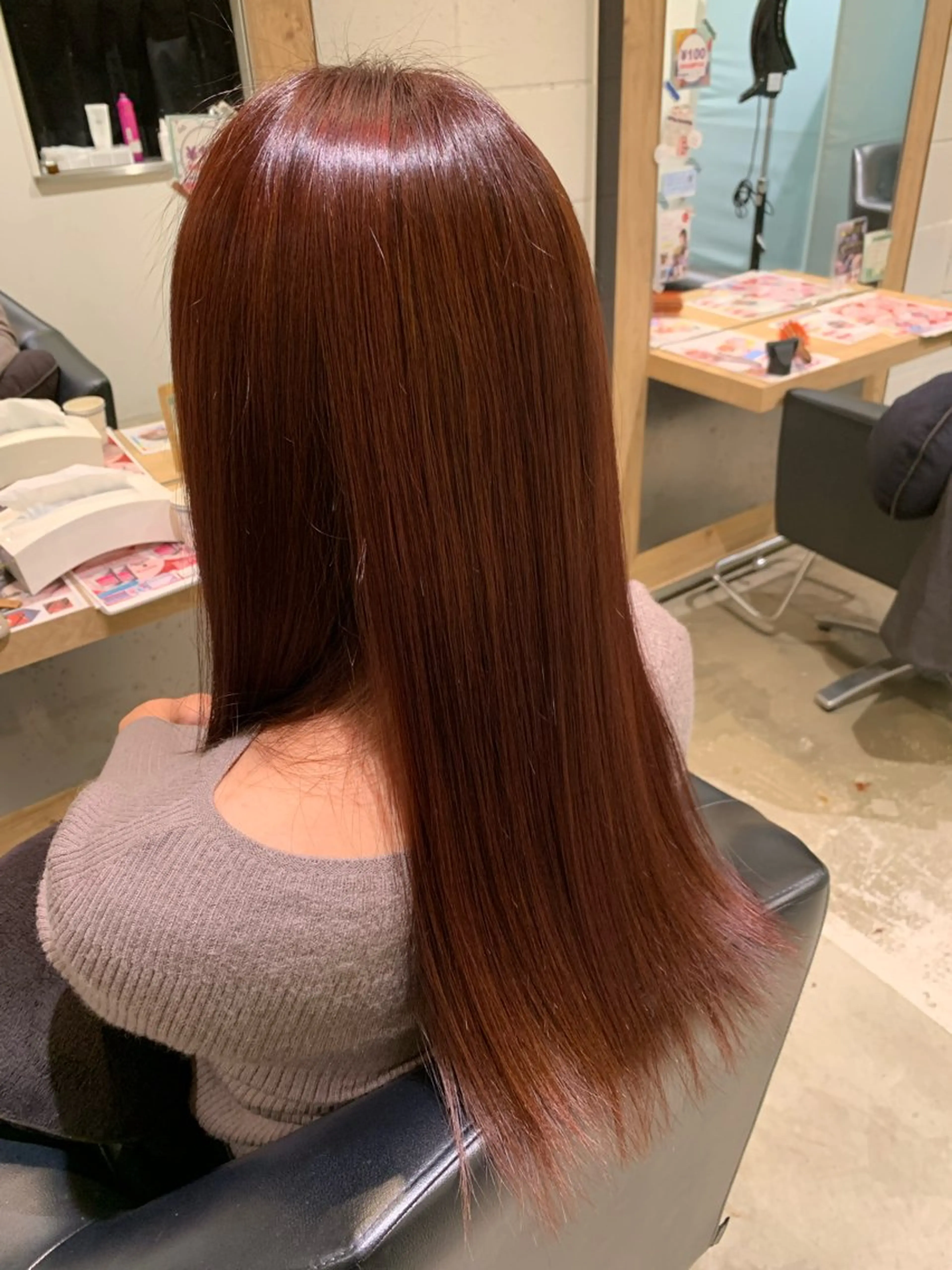 カラー ピンクカラー ヘアカラー トリートメント 大谷 央翔のヘアスタイル