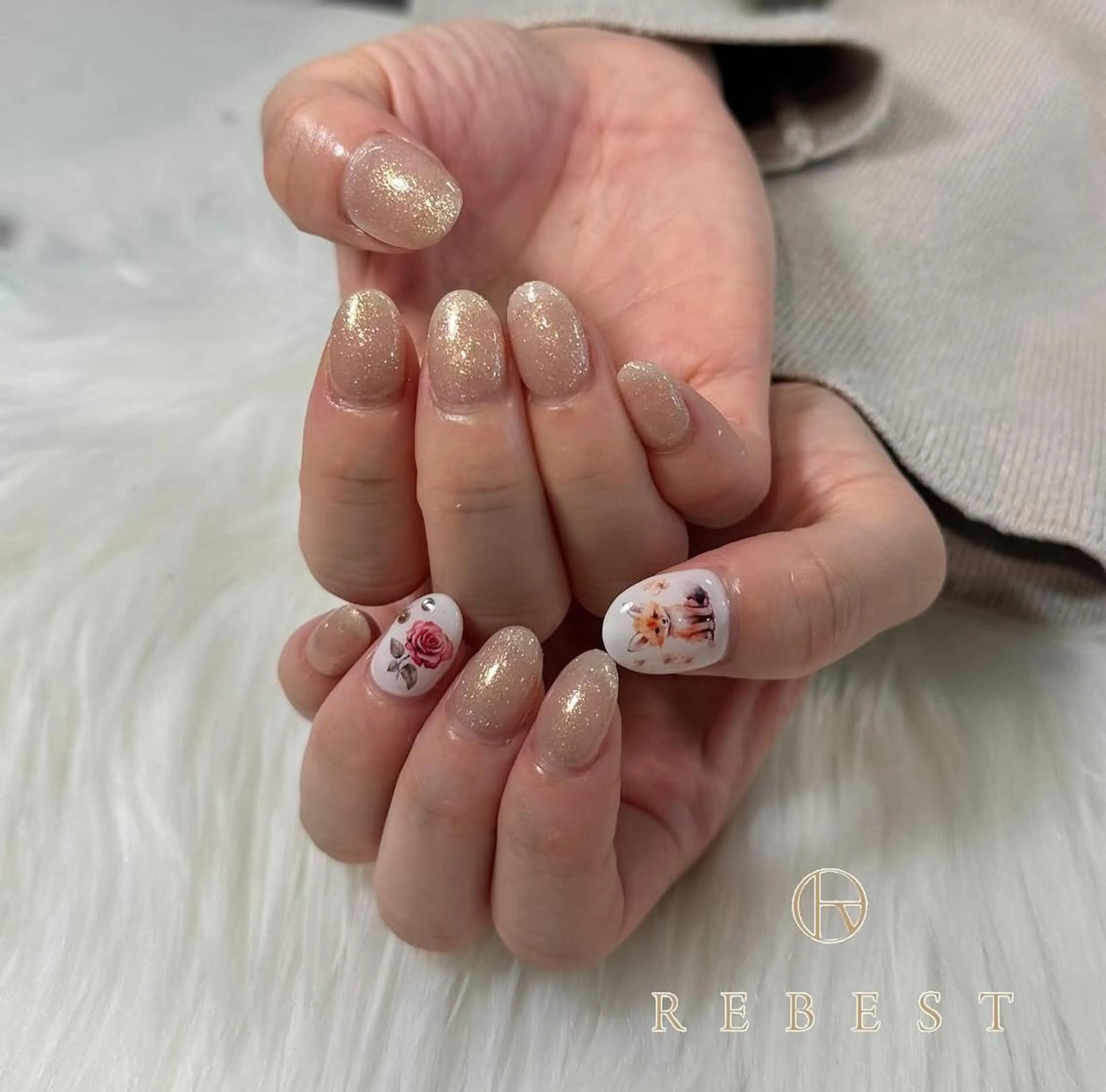 ネイル Azusa🩵 ネイル💅🏻心斎橋のネイルデザイン