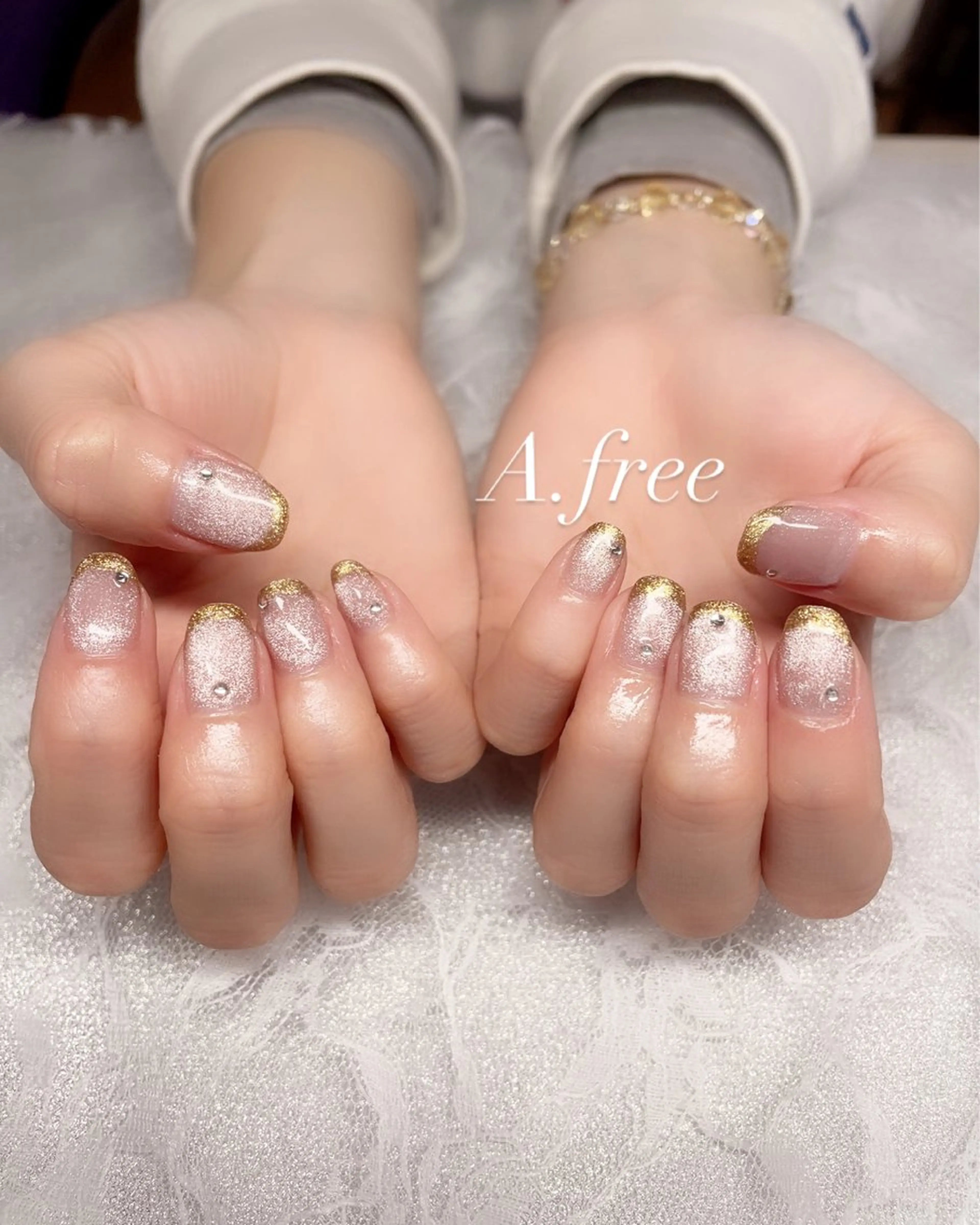 ネイル ハンドネイル A.free✧*｡ アレルギー対応✧*｡のネイルデザイン