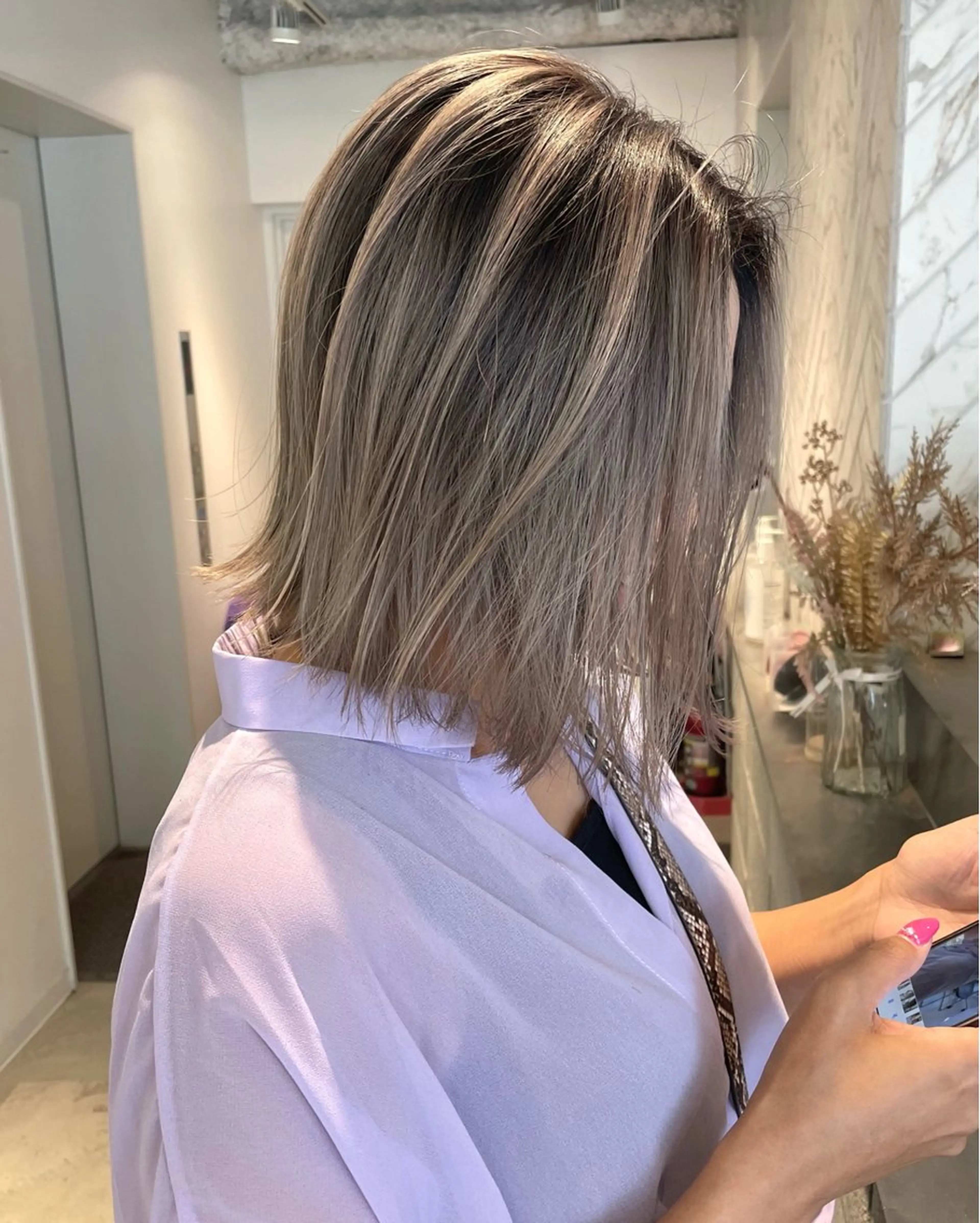 ショート カラー ヘアアレンジ カット ヘアカラー トリートメント 🎗秋山勇 /三宮指名No.1のヘアスタイル