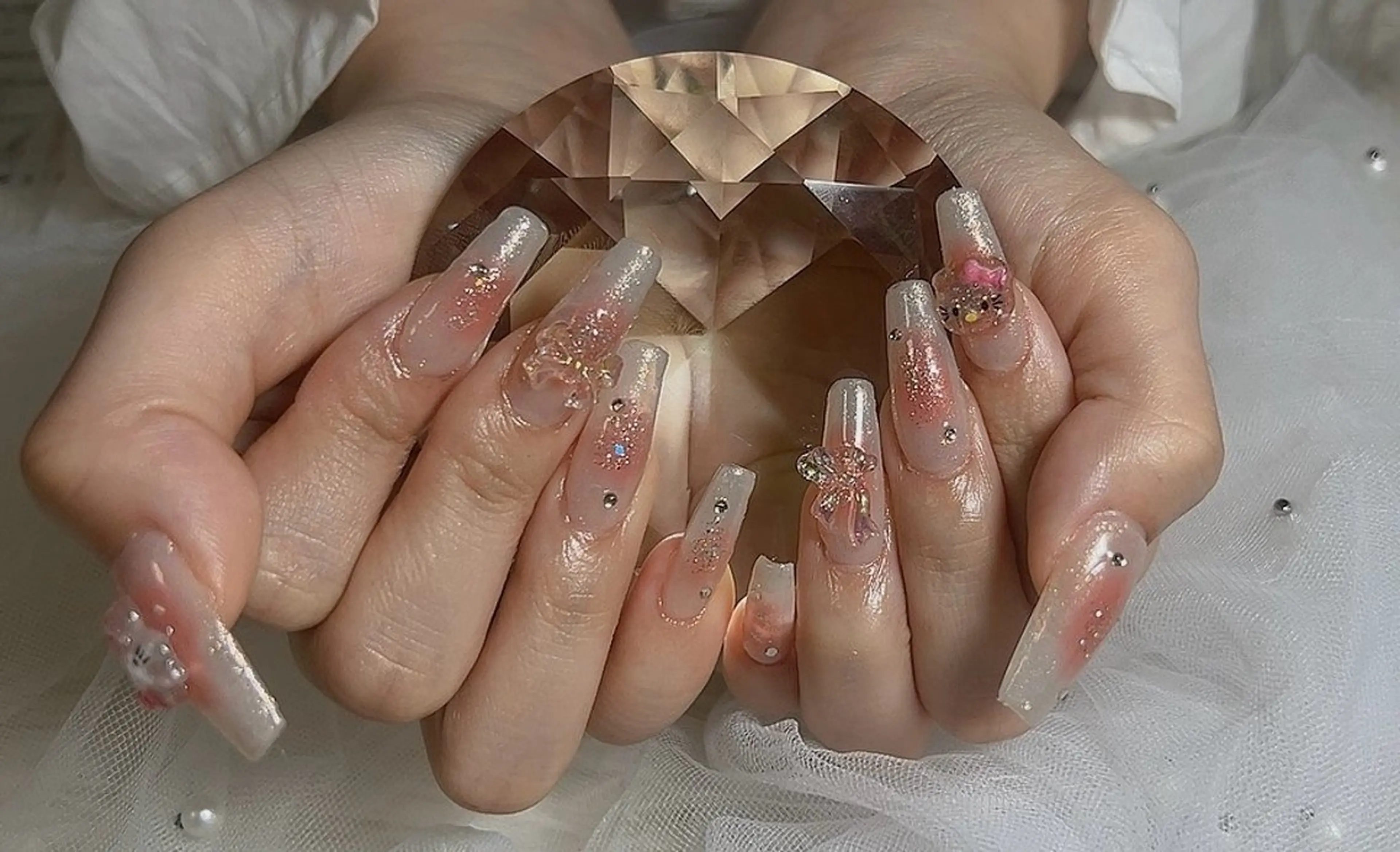 ネイル チークネイル 韓国ネイル Ruana Nailのネイルデザイン