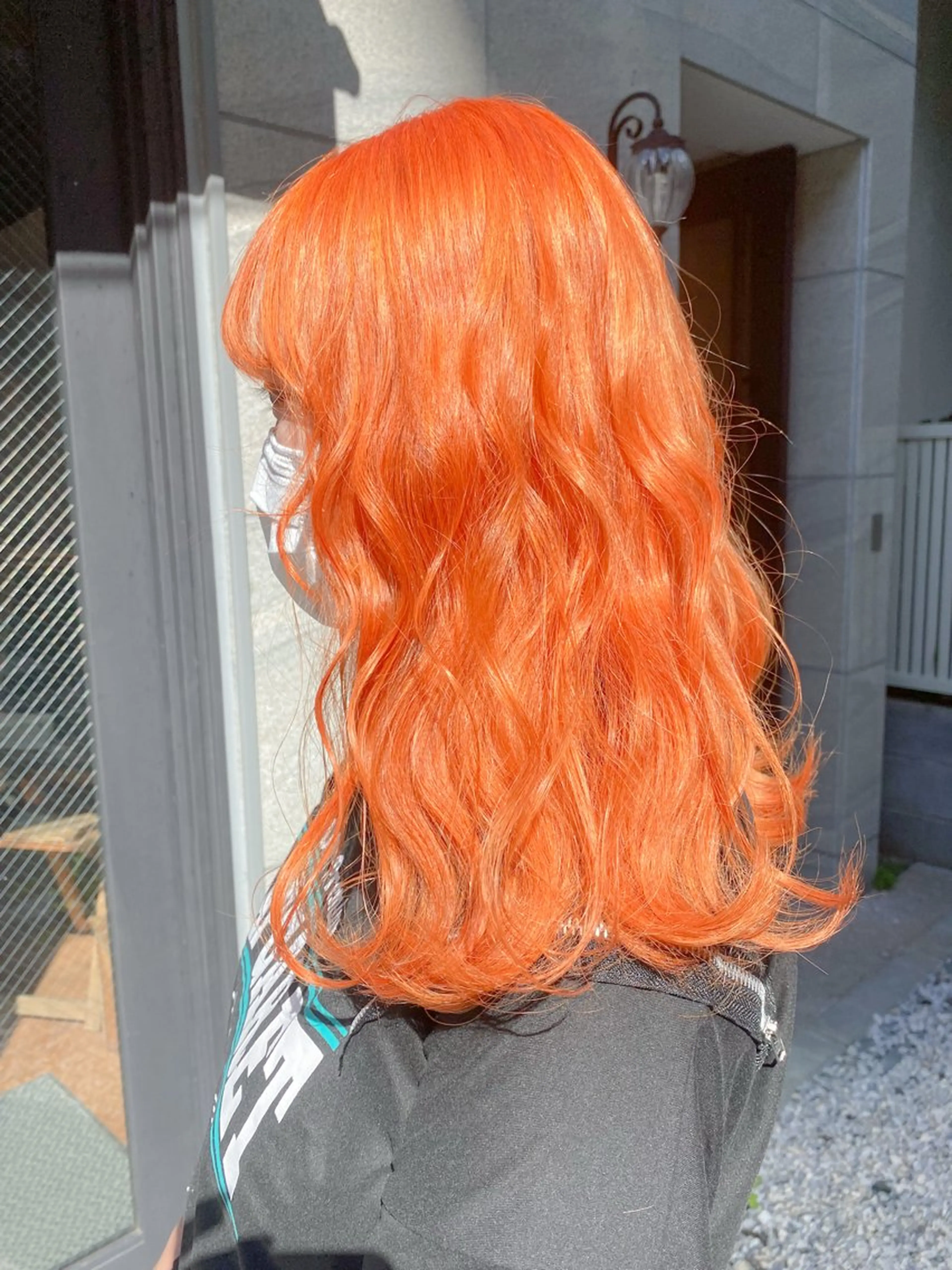 セミロング カラー ブラウンカラー ハイトーンカラー 韓国風カラー オレンジ オレンジブラウン ヘアカラー Chérie所属・Chérie 渋谷/カラーサロンのヘアスタイル