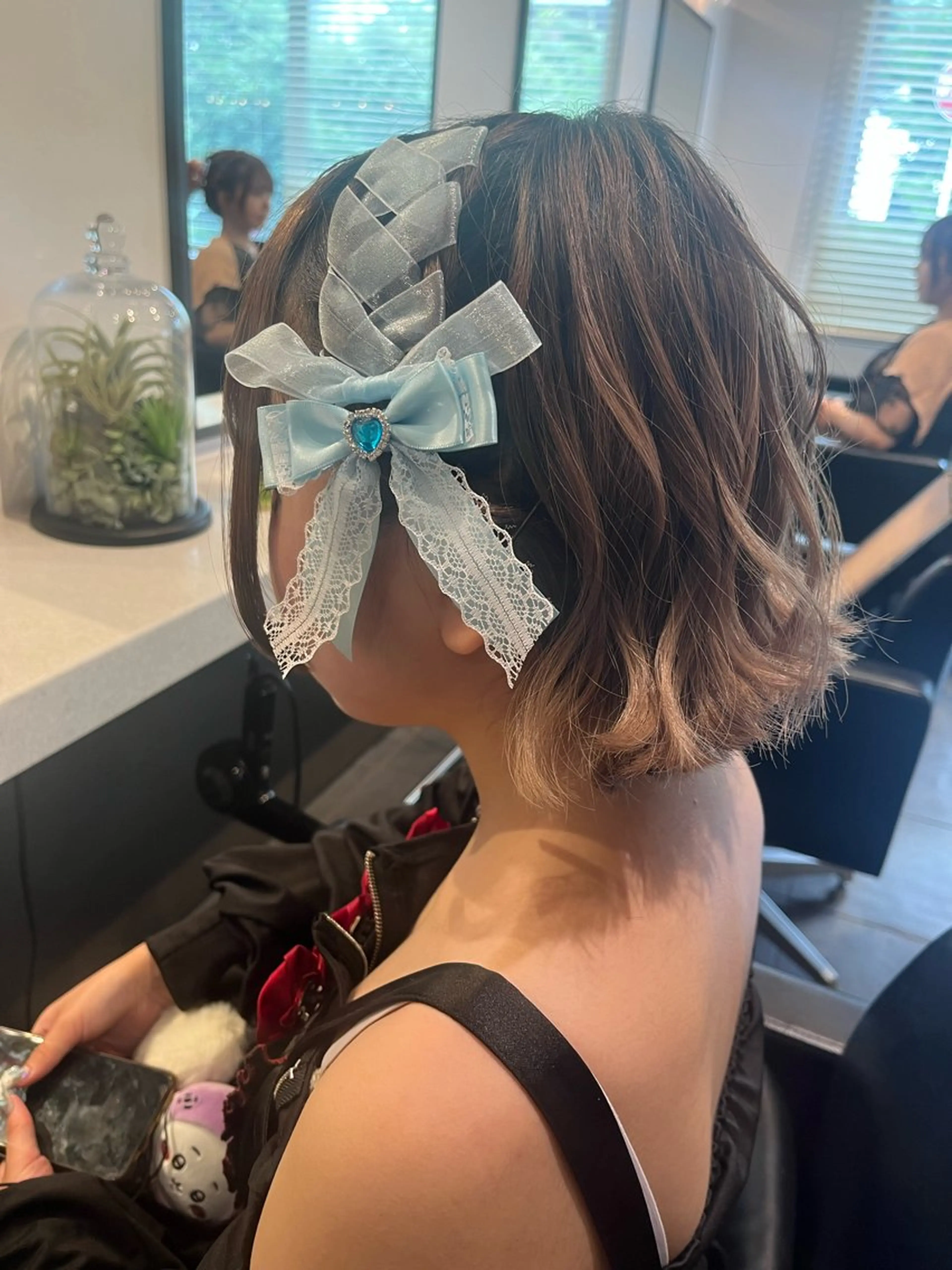 ショート ヘアアレンジ ヘアセット 暖色/姫カット🎀 オタク特化🎀ゆうなのヘアスタイル