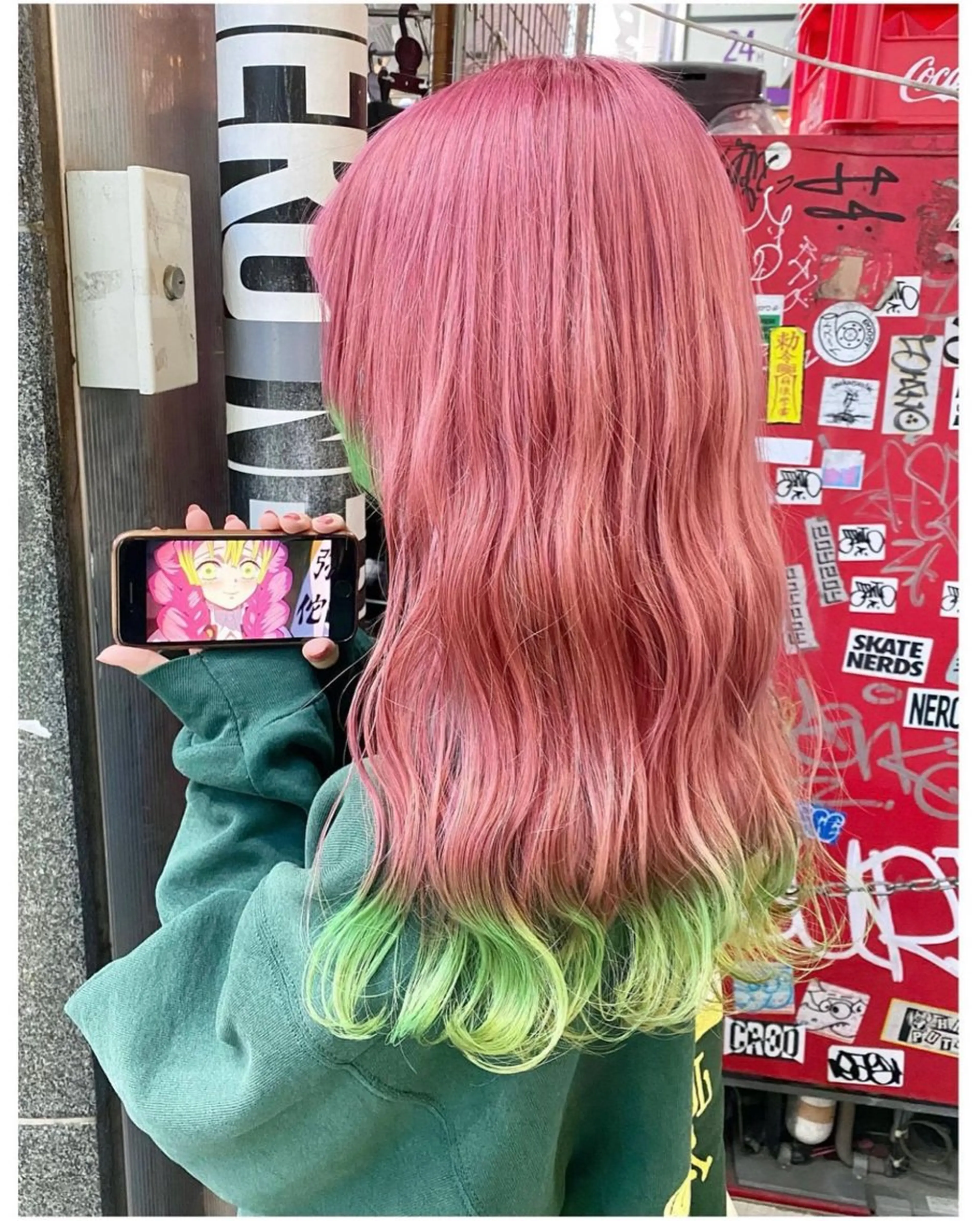 ミディアム カラー ブリーチ ヘアカラー GARU-ガル-所属・TSUNO🦖 派手髪/オタク美容師のヘアスタイル