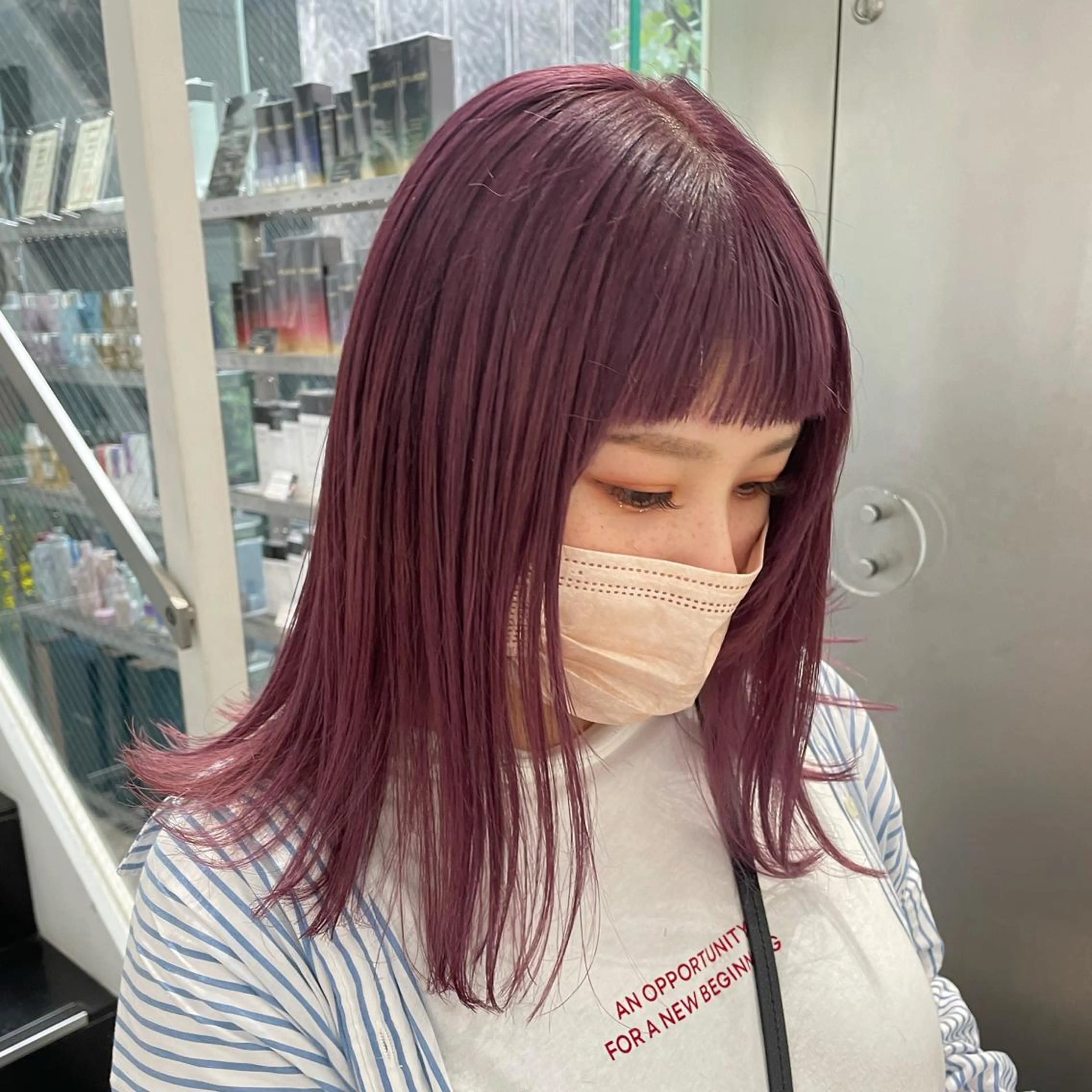 ショート ヘアカラー miyu ハイトーン/レイヤーのヘアスタイル