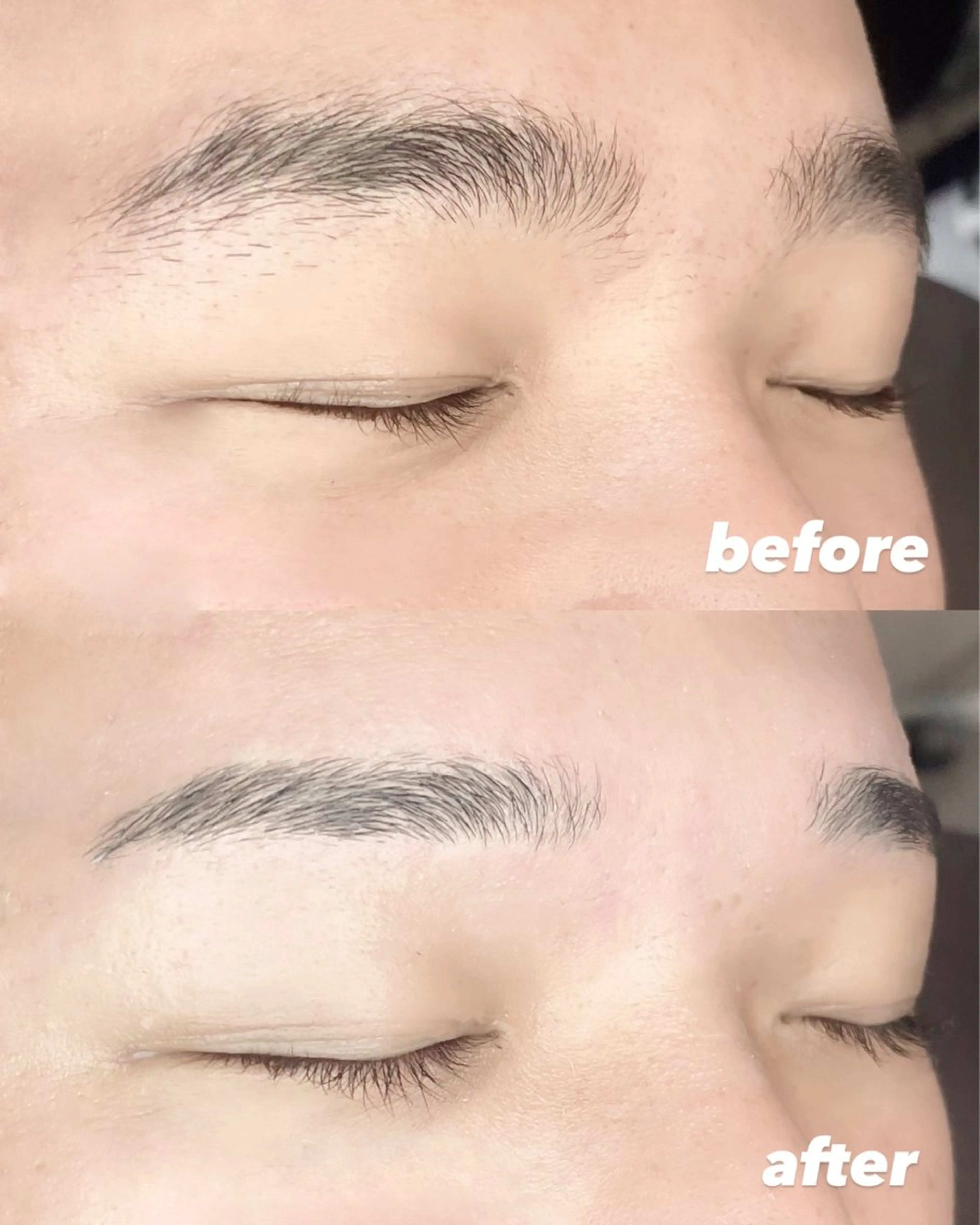 メンズ アイブロウ ワックス脱毛 眉カット 藤崎 翔のヘアスタイル