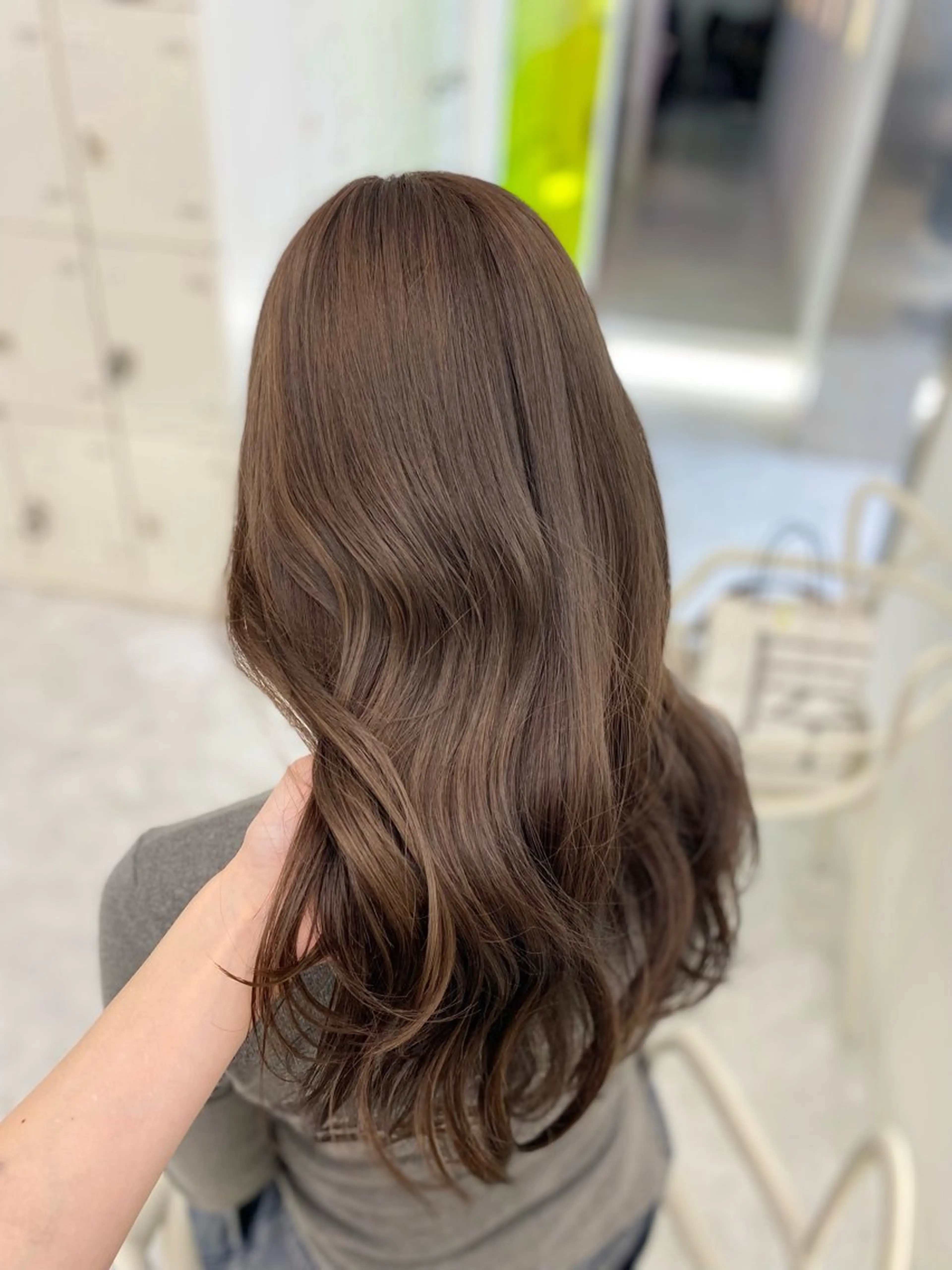 カラー ヘアカラー ヘアセット 🤍透明感グレージュ カラー🤍RINのヘアスタイル