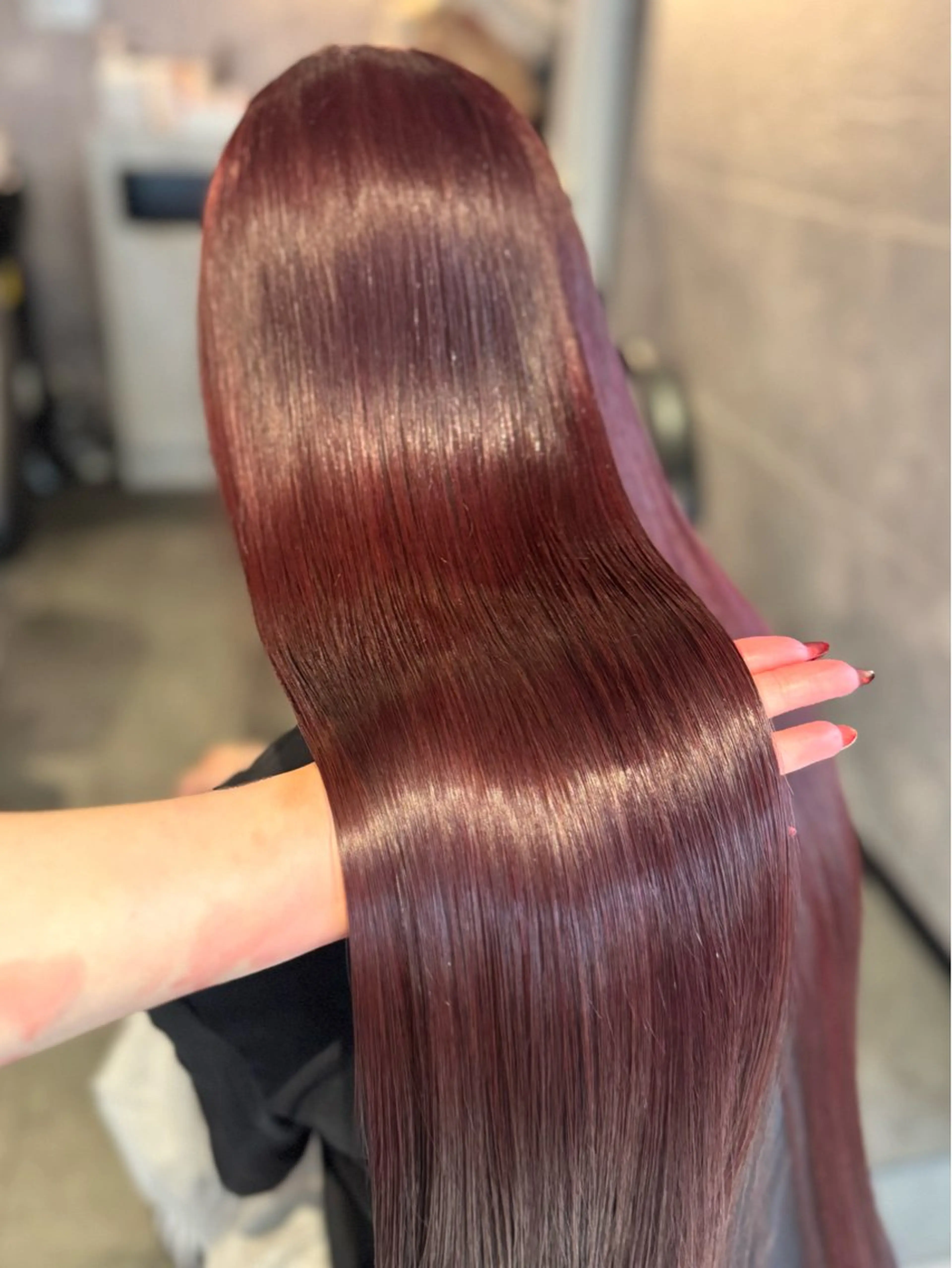 ロング カラー ヘアカラー トリートメント elubylovis mana💜のヘアスタイル