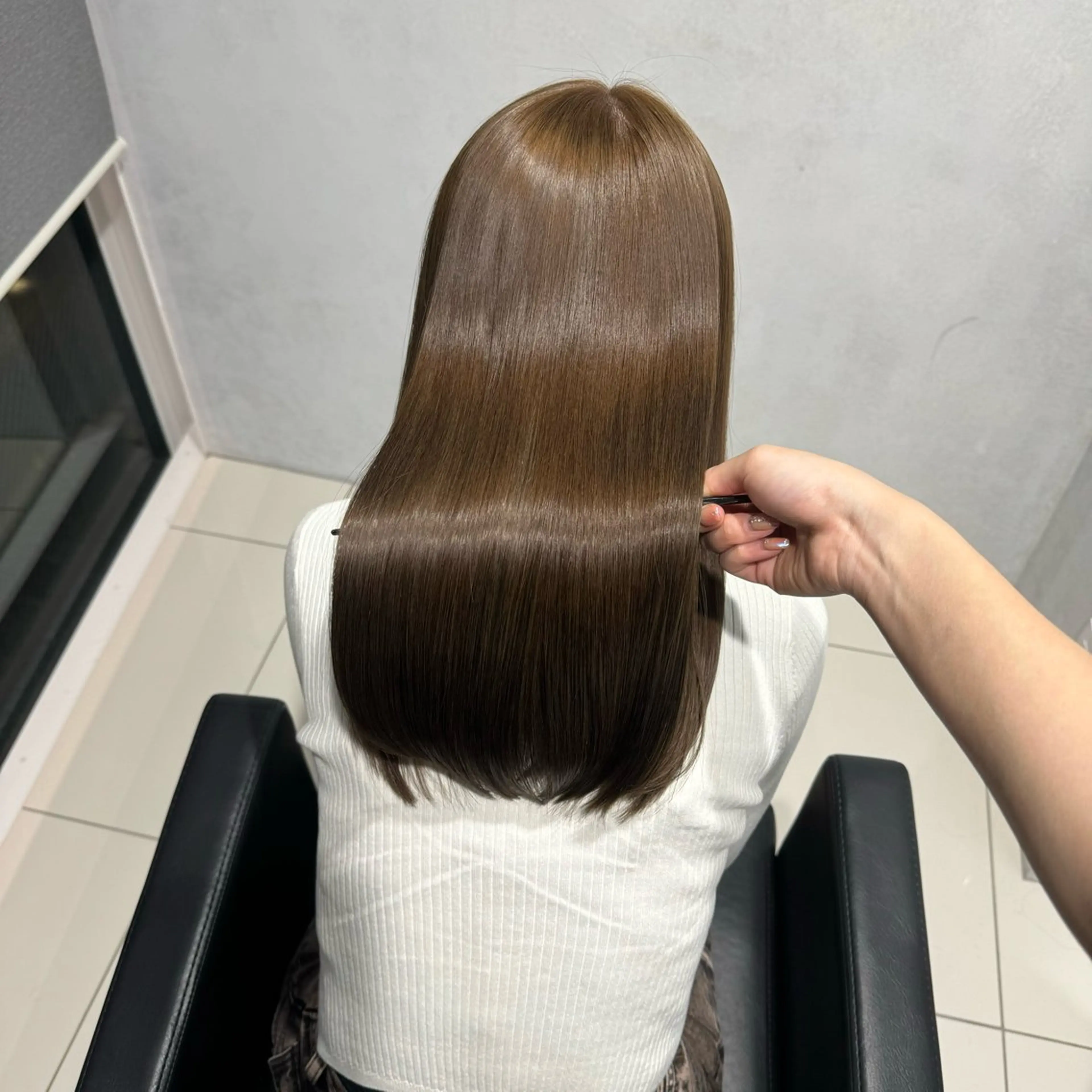 セミロング トリートメント ヘアカラー トリートメント AOl所属・🫧艶髪🪽 Karinのヘアスタイル