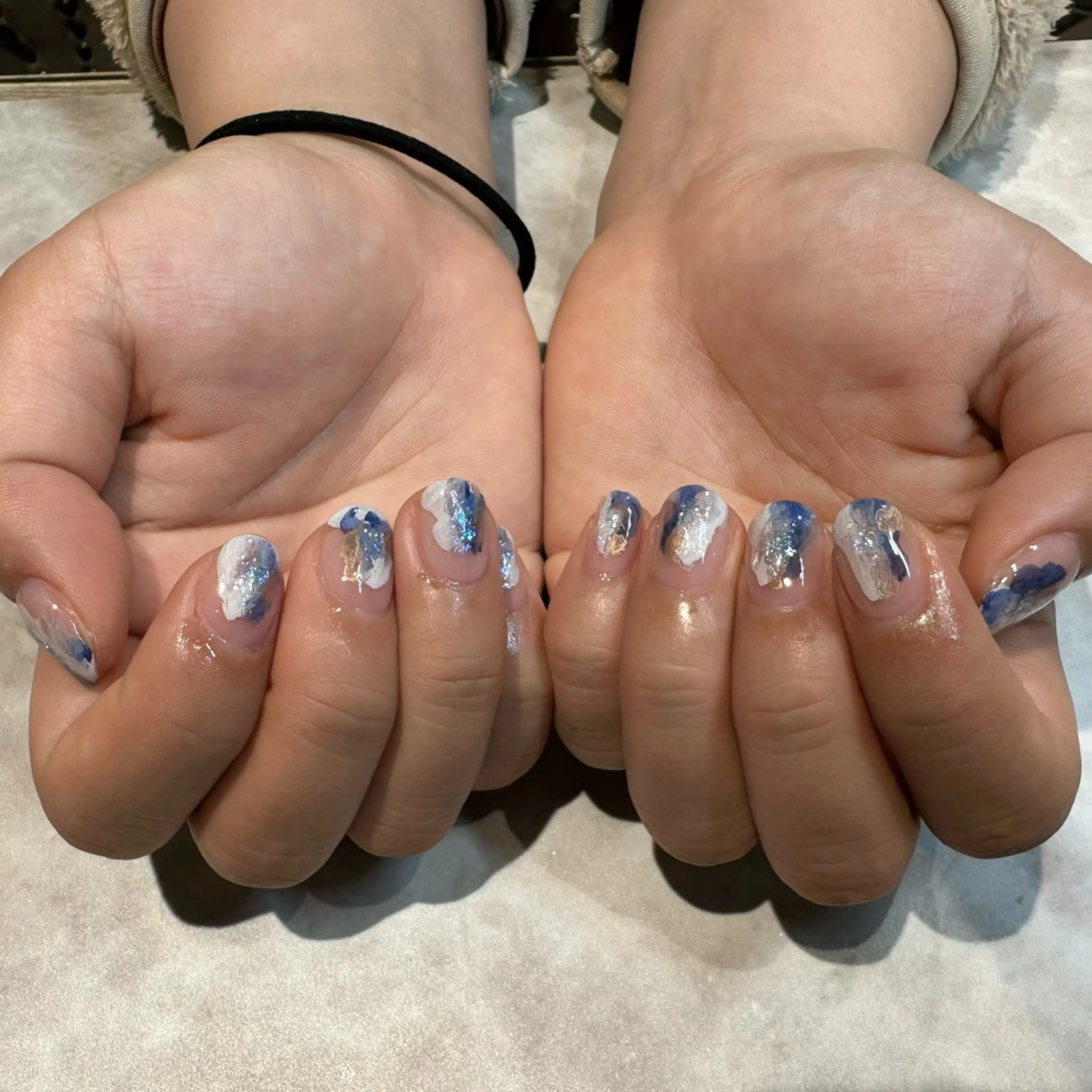 ネイル ブルー erinca nail所属・圦本 有紀のネイルデザイン