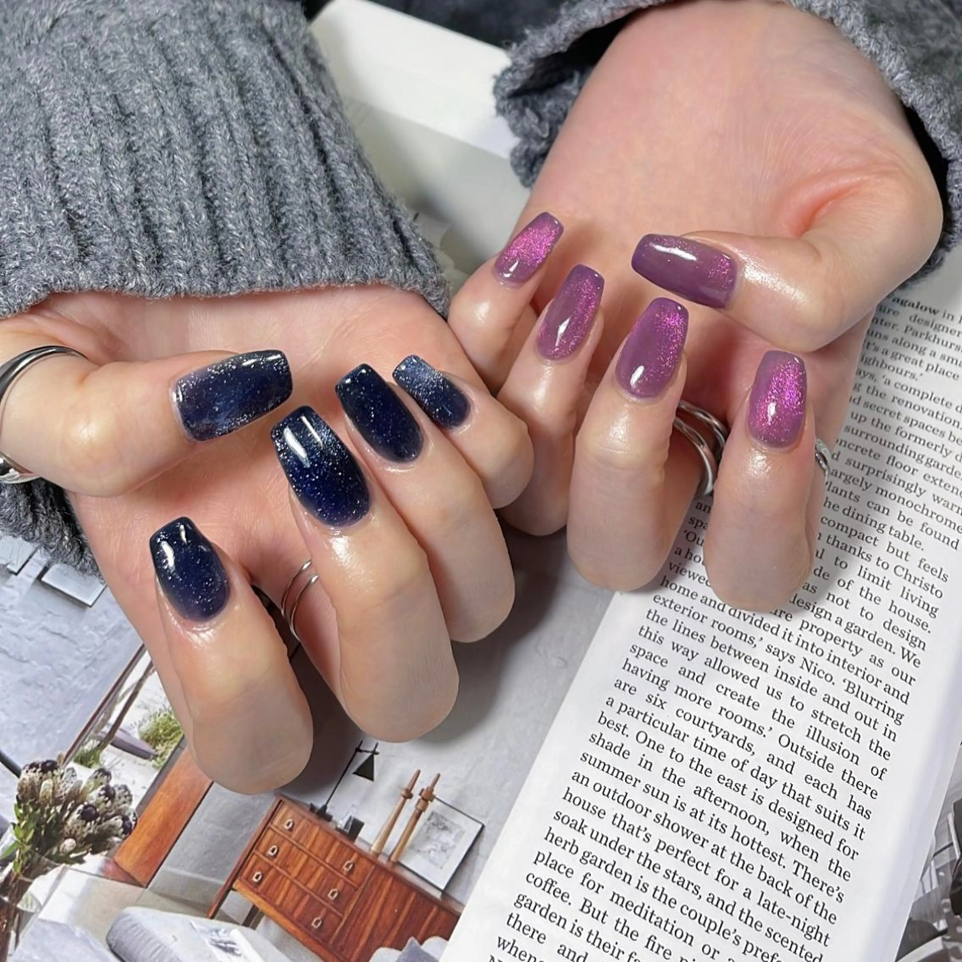 ネイル マグネットネイル 持ち込み Lofinails ちひろのネイルデザイン