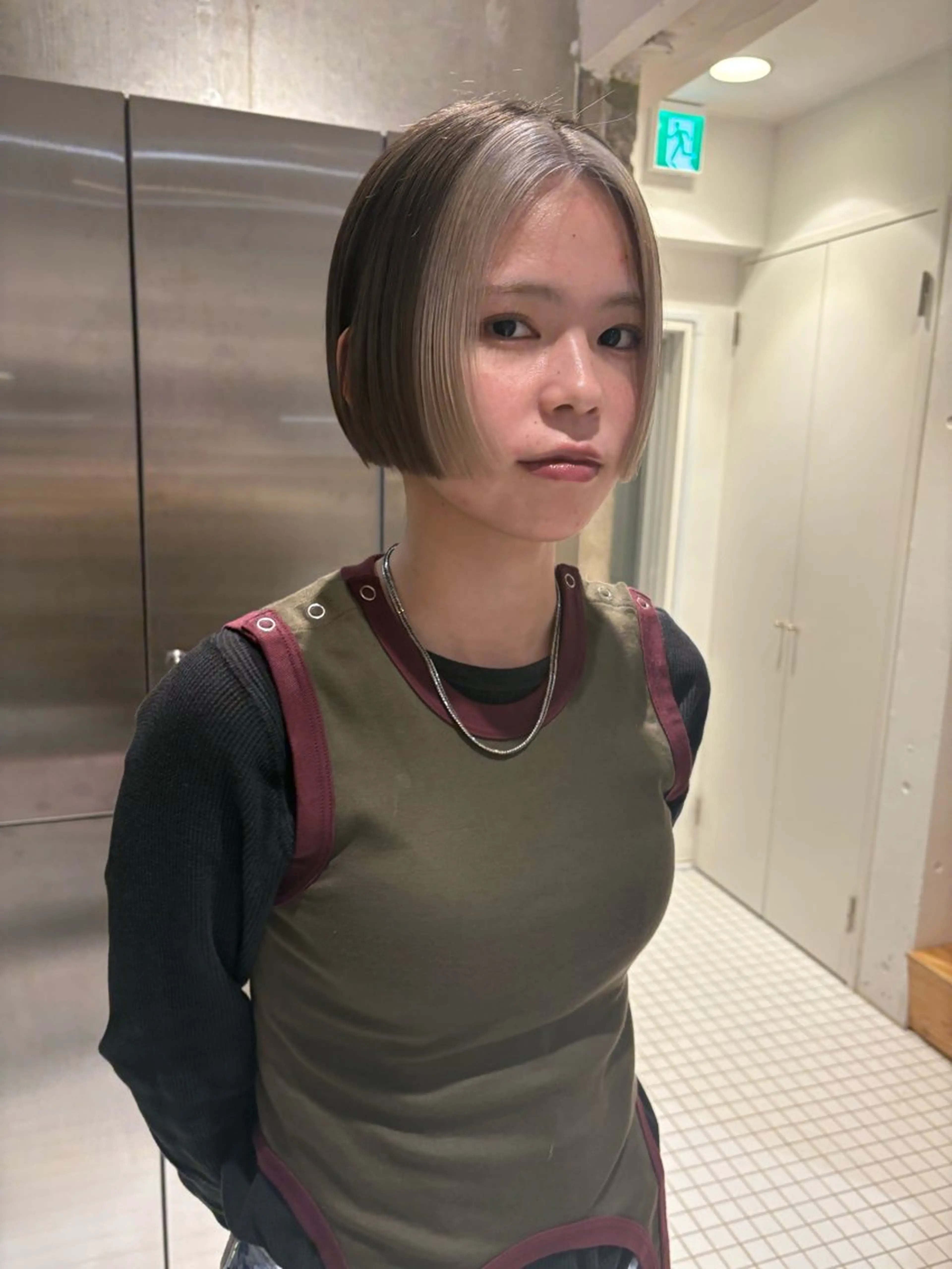 ショート カット ヘアカラー ウツワ所属・高円寺/loca/ 田中南帆のヘアスタイル