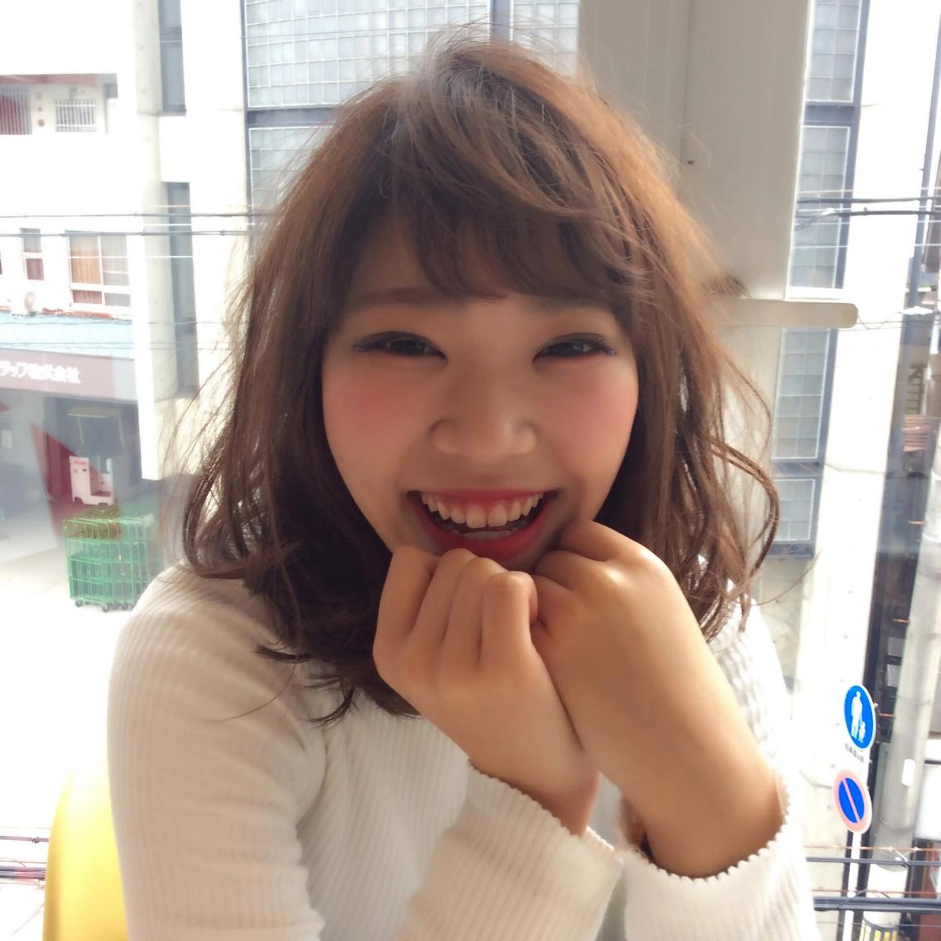 ミディアム カラー ヘアアレンジ 透明感カラー 日比 貴大/ minim hairのヘアスタイル