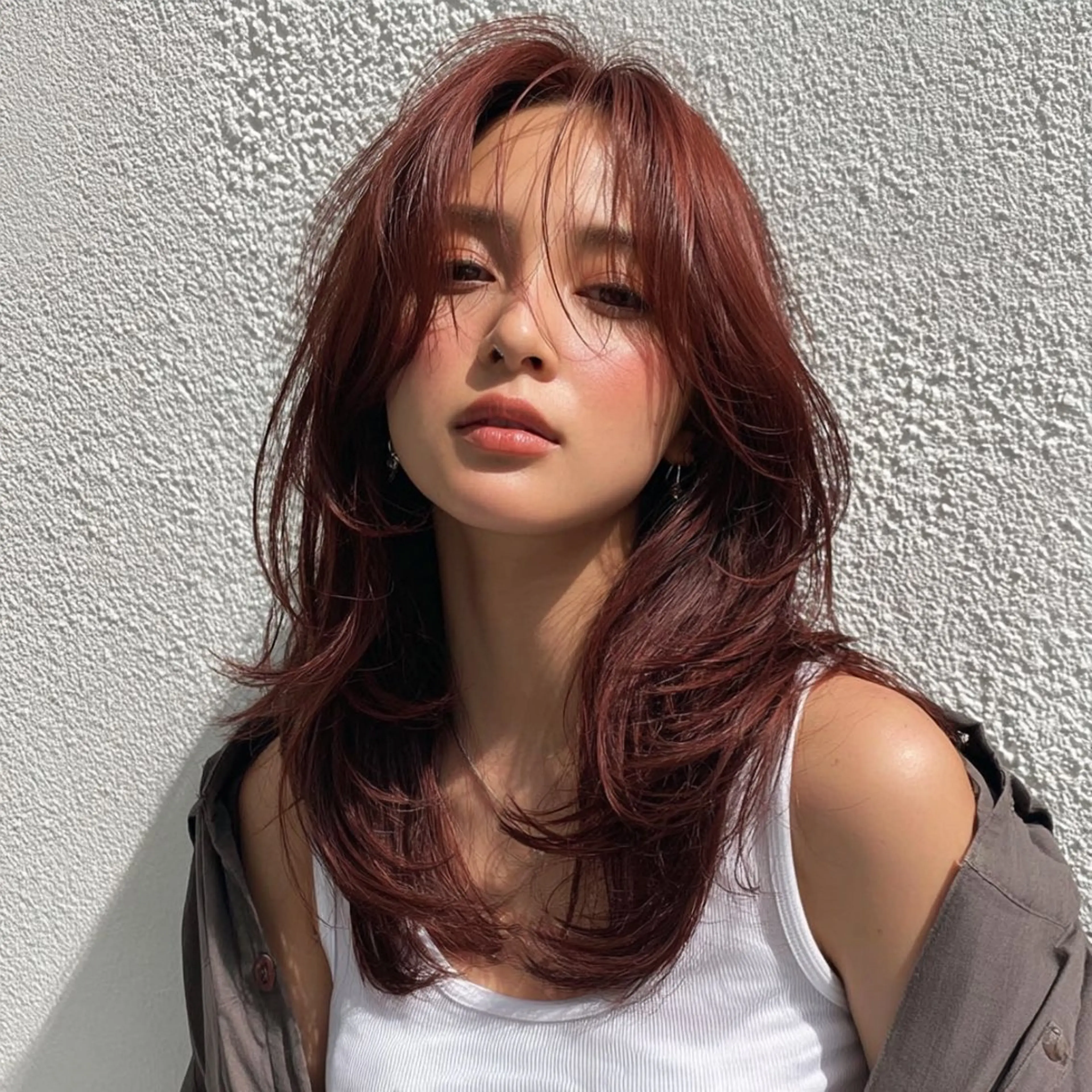 ミディアム カット ヘアカラー トリートメント ニワ/レイヤーカット /透明感カラー💎のヘアスタイル