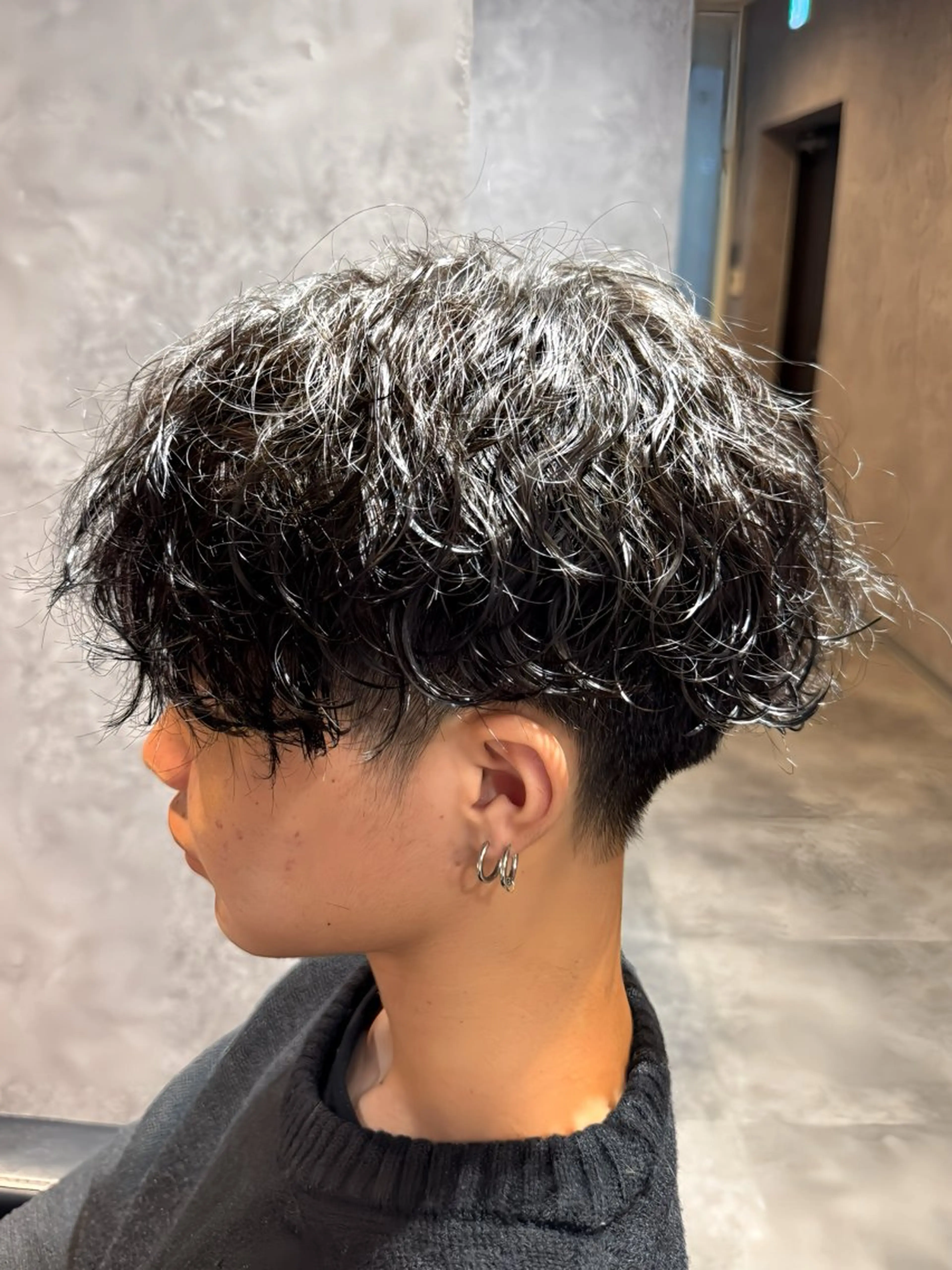 ショート パーマ メンズ 【chic】天神 メンズmasashiのヘアスタイル