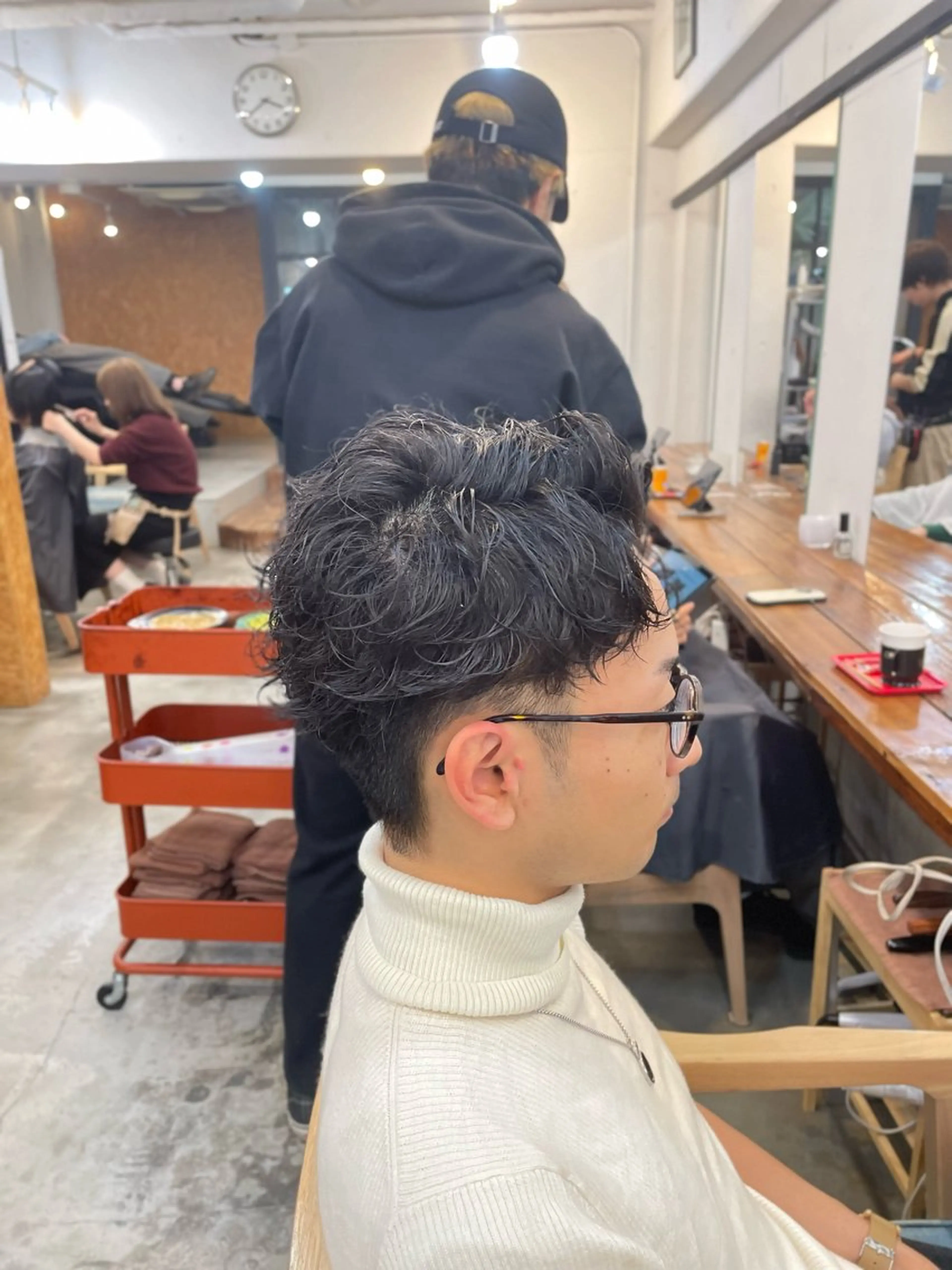 ショート パーマ メンズ カット パーマ 【髪質改善サロン】 🌟だいち🌟のヘアスタイル