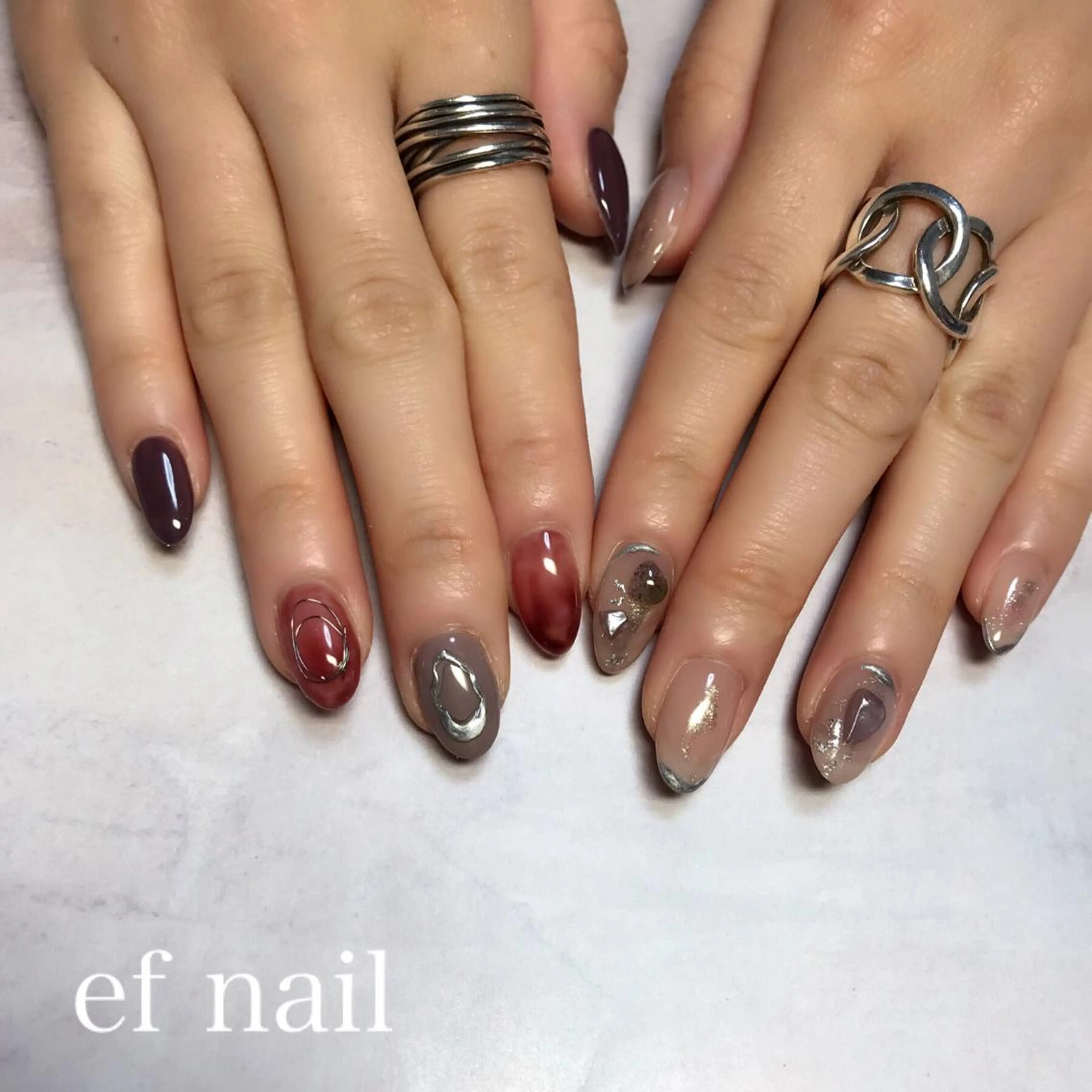 ネイル ハンドネイル ef nailのネイルデザイン