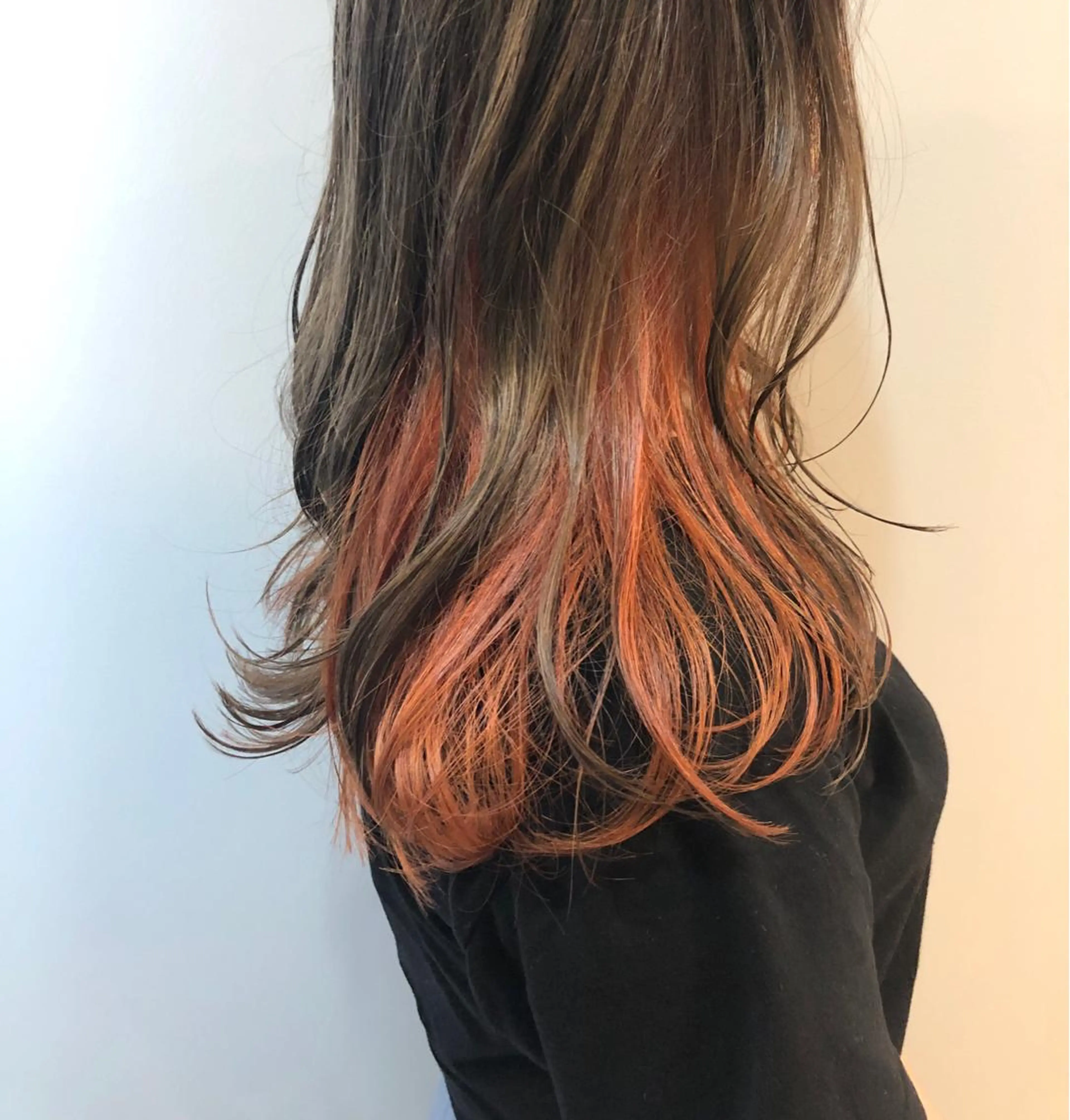 セミロング カラー カット ヘアカラー トリートメント 透明感カラー＊ レイヤー/清水大地のヘアスタイル