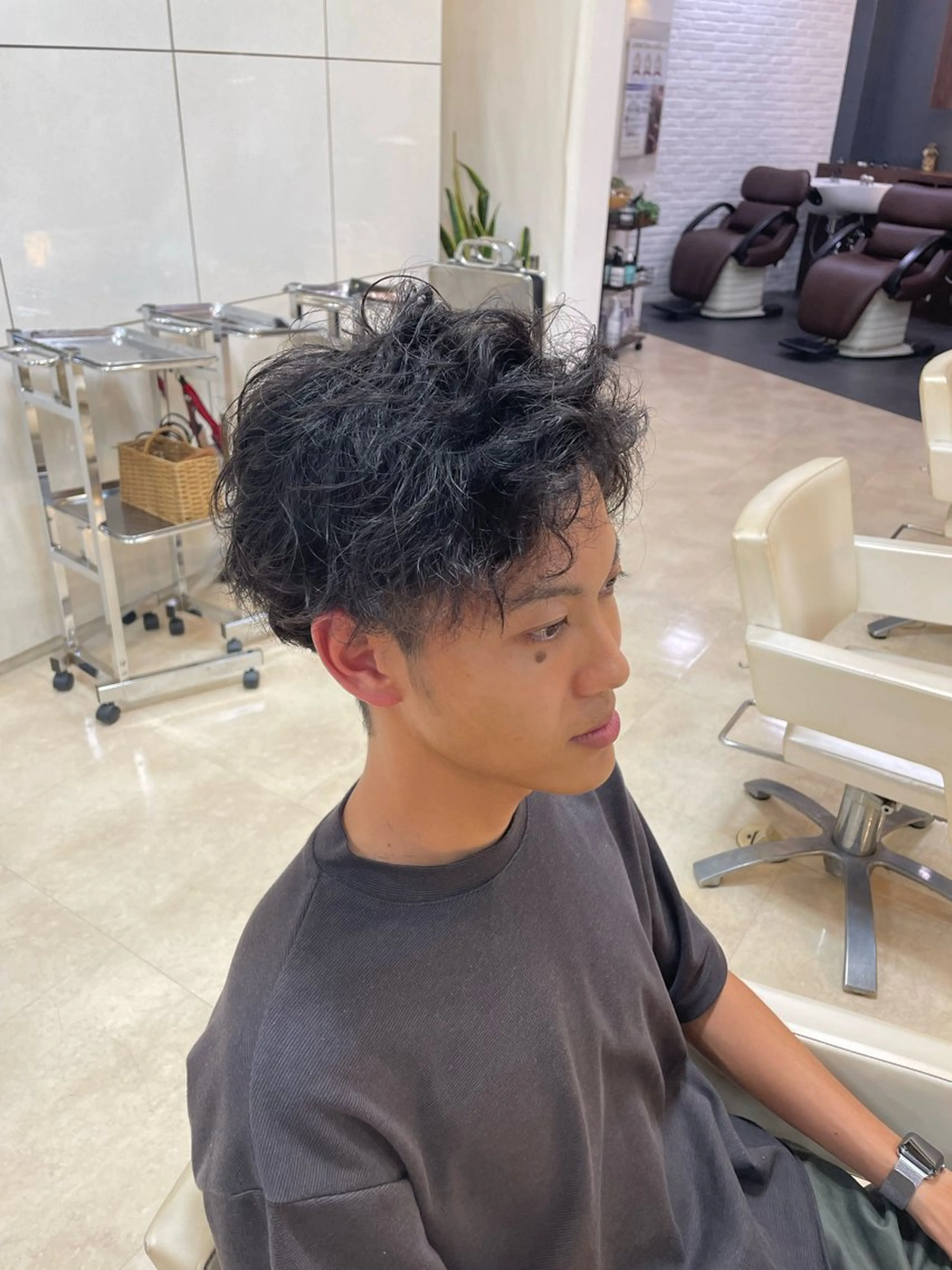 ミディアム パーマ メンズ ミディアムパーマ メンズパーマ chic大宮東口所属・🔥大宮メンズ特化 ﾒﾝｽﾞﾍｱ伊藤🔥のヘアスタイル