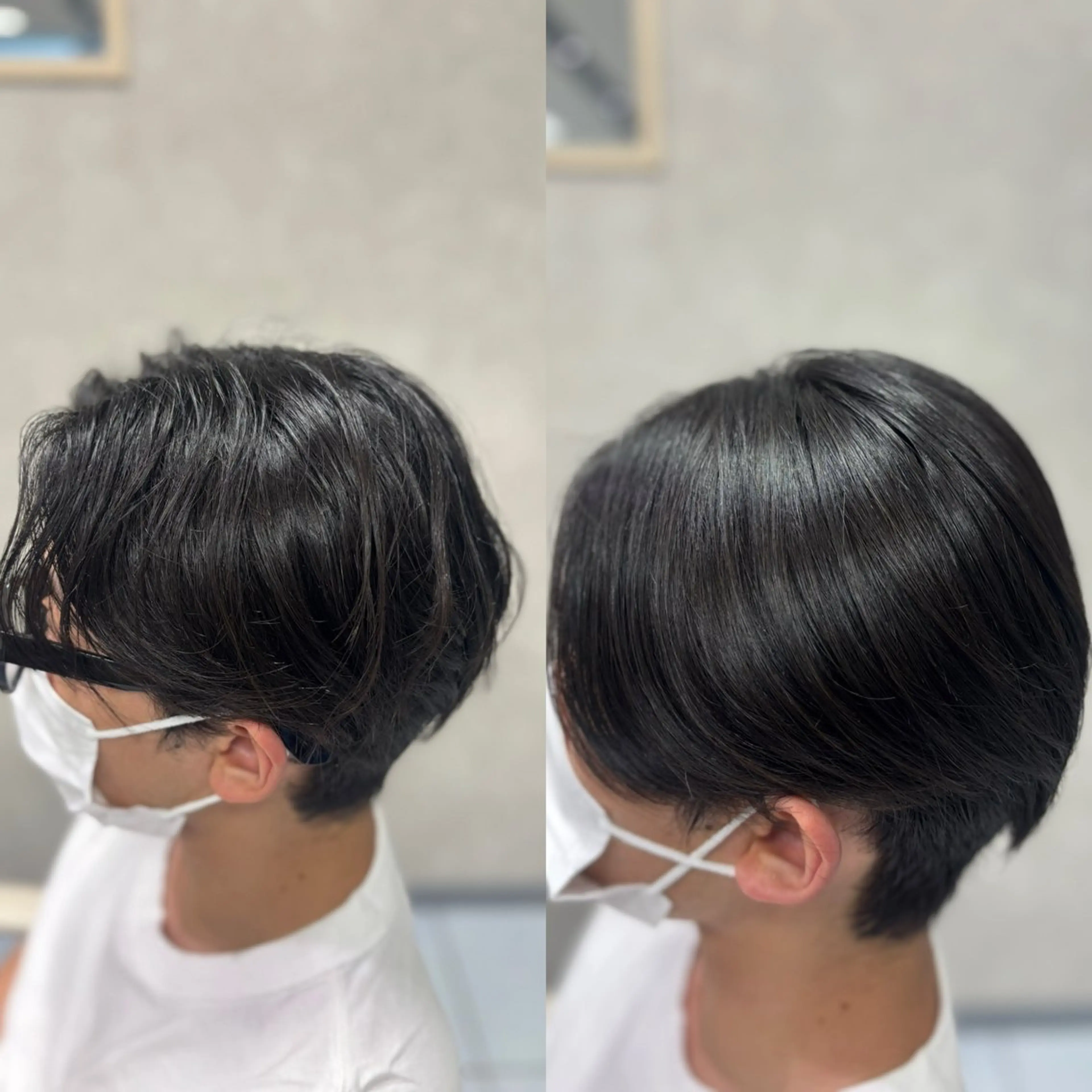 ショート メンズ 縮毛矯正 メンズ特化韓国風 パーマスタイル/りんのヘアスタイル