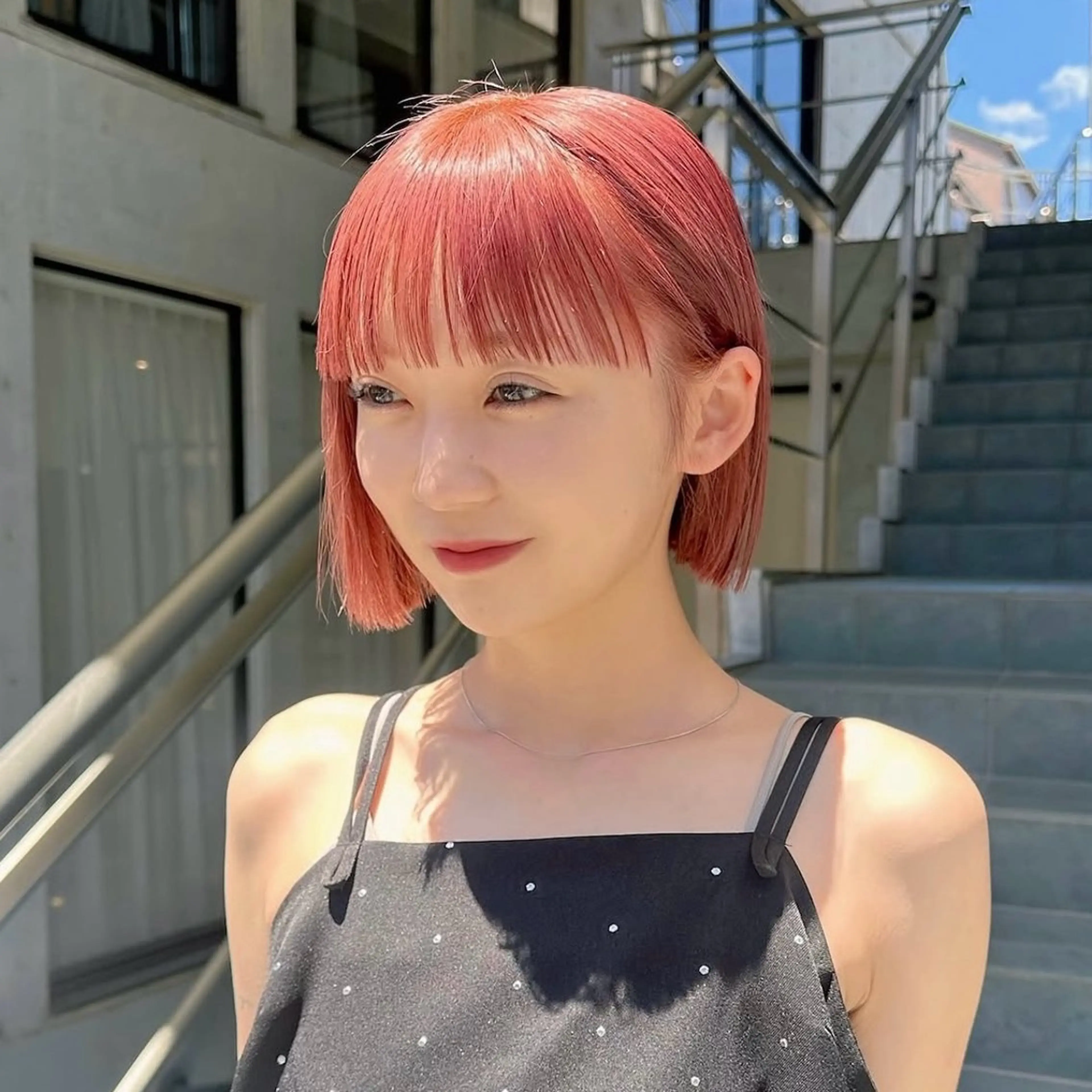 ショート ヘアカラー トリートメント ヘアセット 🧸🫧暖色/ボブ/ 橋本美柚🫧🧸のヘアスタイル