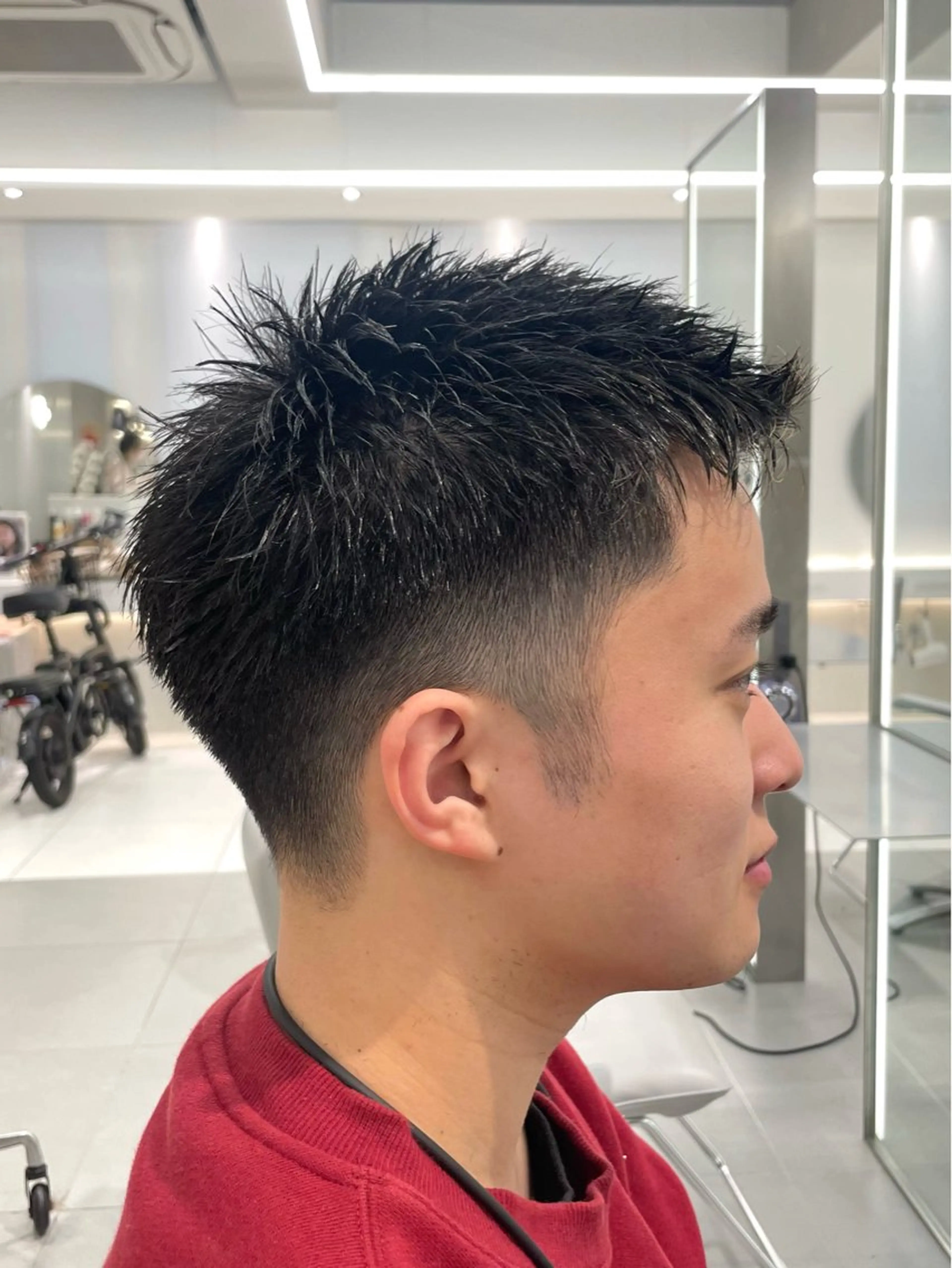 メンズ アップバング センターパート フェードカット マッシュ メンズパーマ カット ヘアセット メンズスタイル 🇰🇷パーマのヘアスタイル