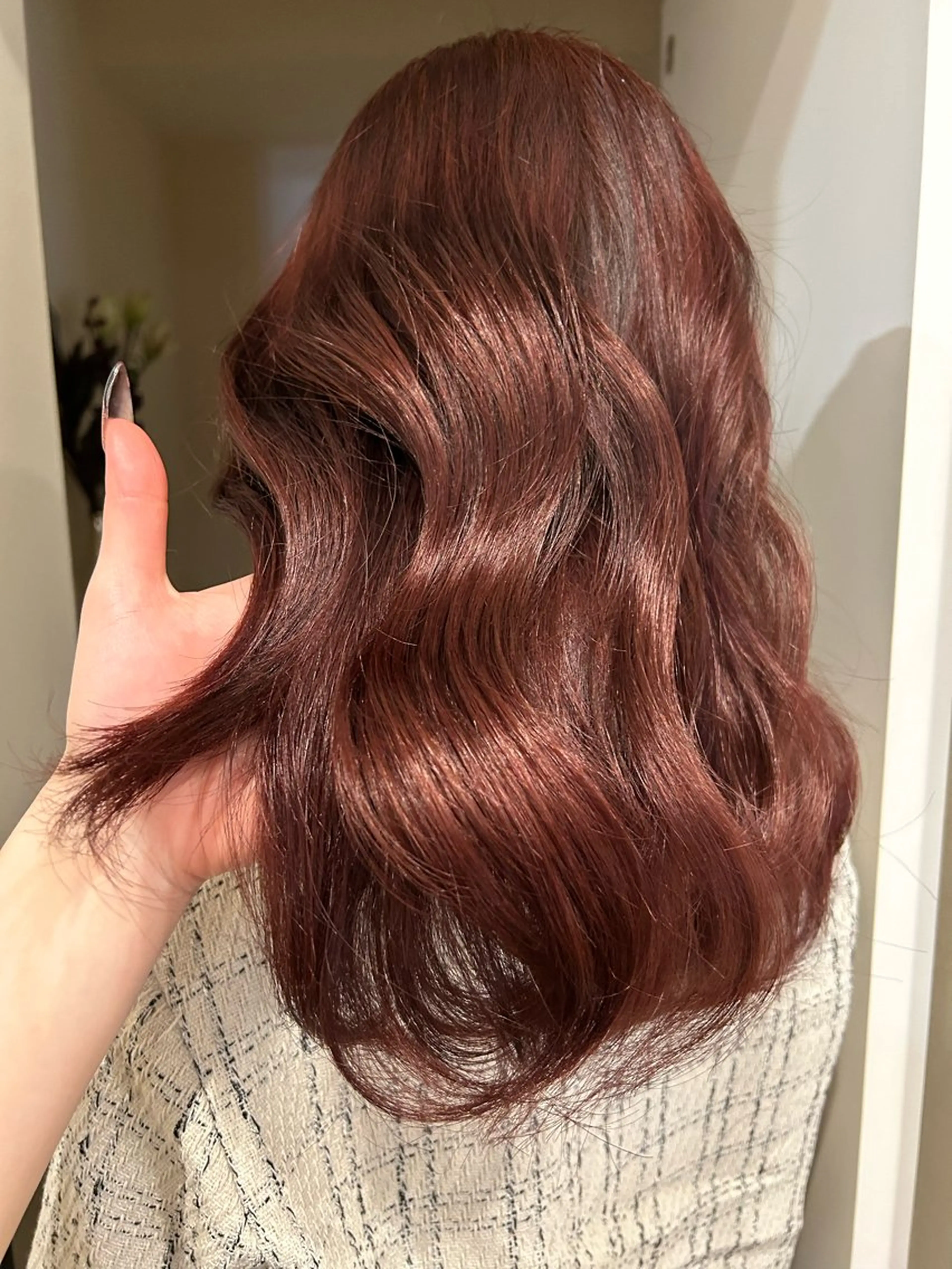 セミロング カラー ヘアアレンジ ピンクカラー minilu  by   LuLuca所属・高谷 凜のヘアスタイル