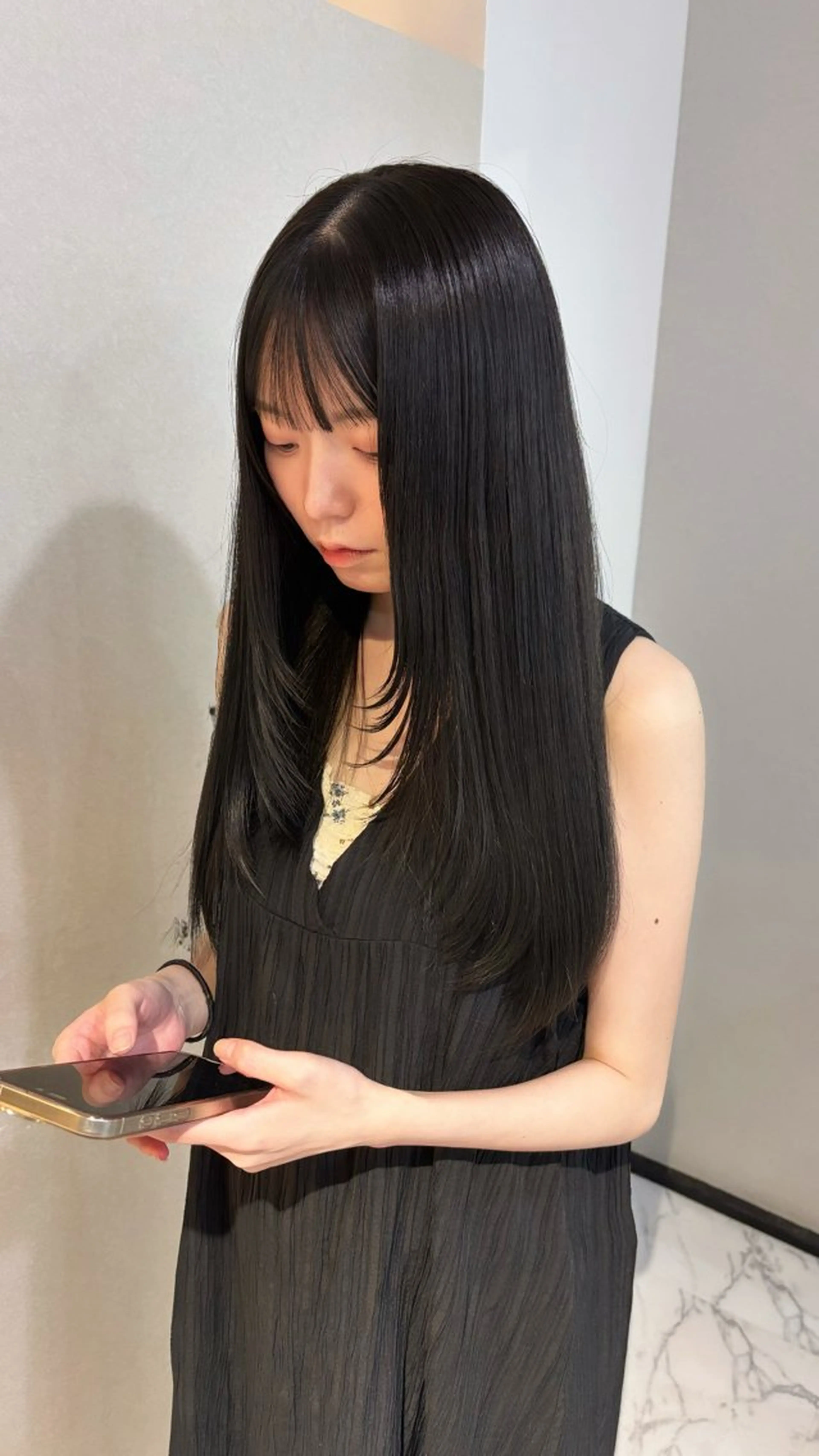 【0円カットモデル✂️】キュートなミニボブ🎀レイヤーカット🪽韓国センターパート🇰🇷似合わせカット🌷の写真