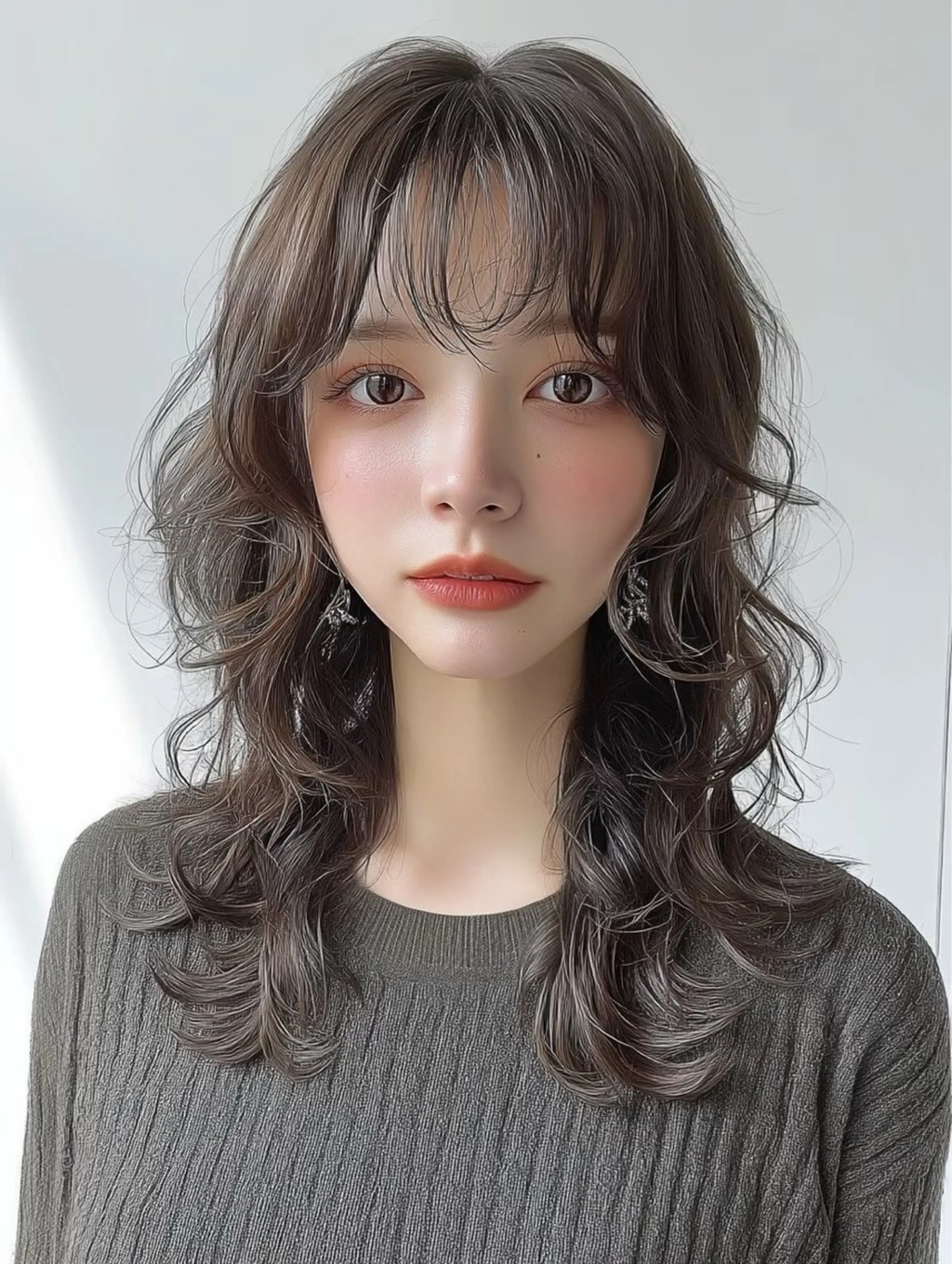 ミディアム パーマ カット パーマ ナチュラル×色気パ ーマ 渋谷/マナミのヘアスタイル