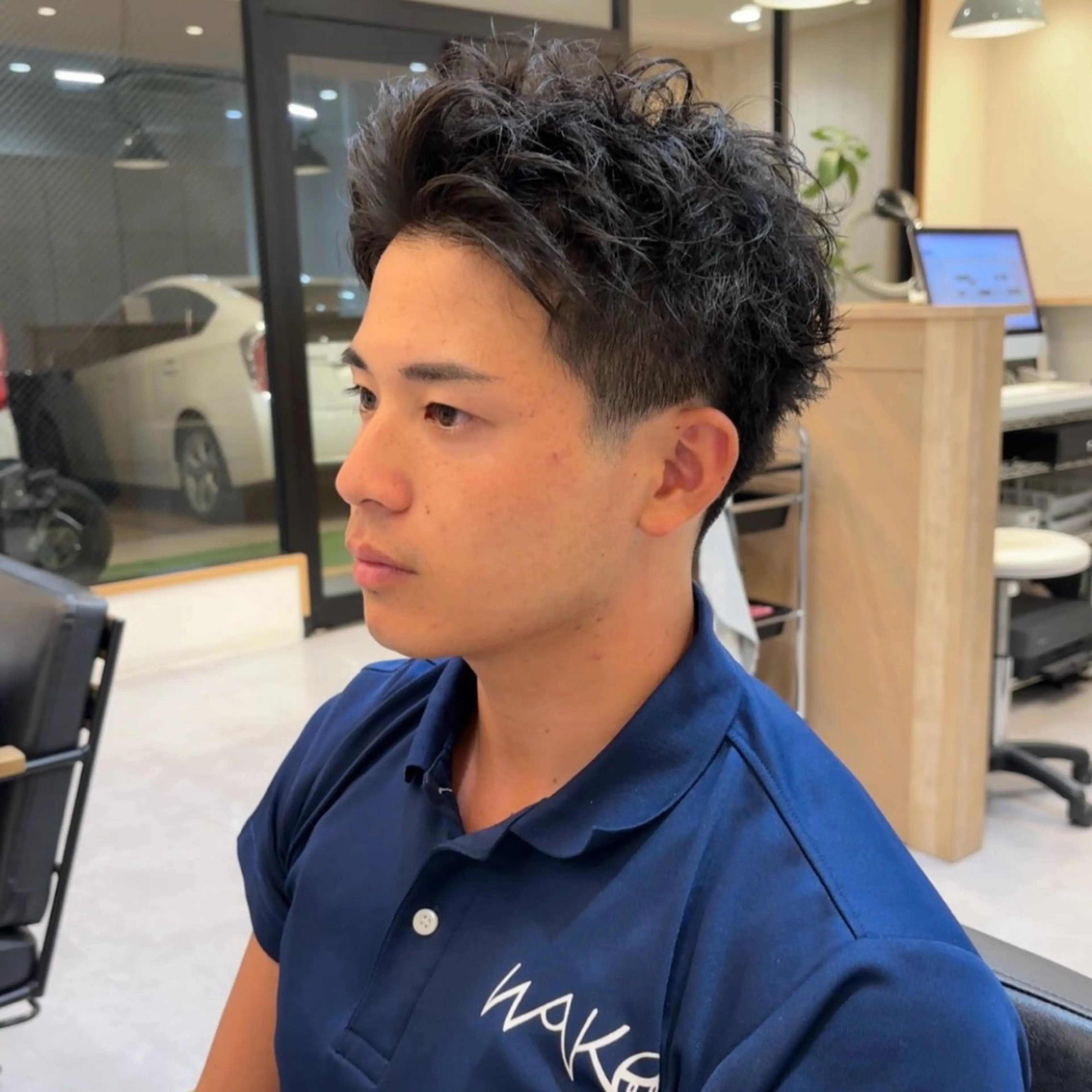 メンズ フェードカット スパイキーショート 刈り上げ カット hair garden off所属・【メンズ専門 】村斎　伶次のヘアスタイル