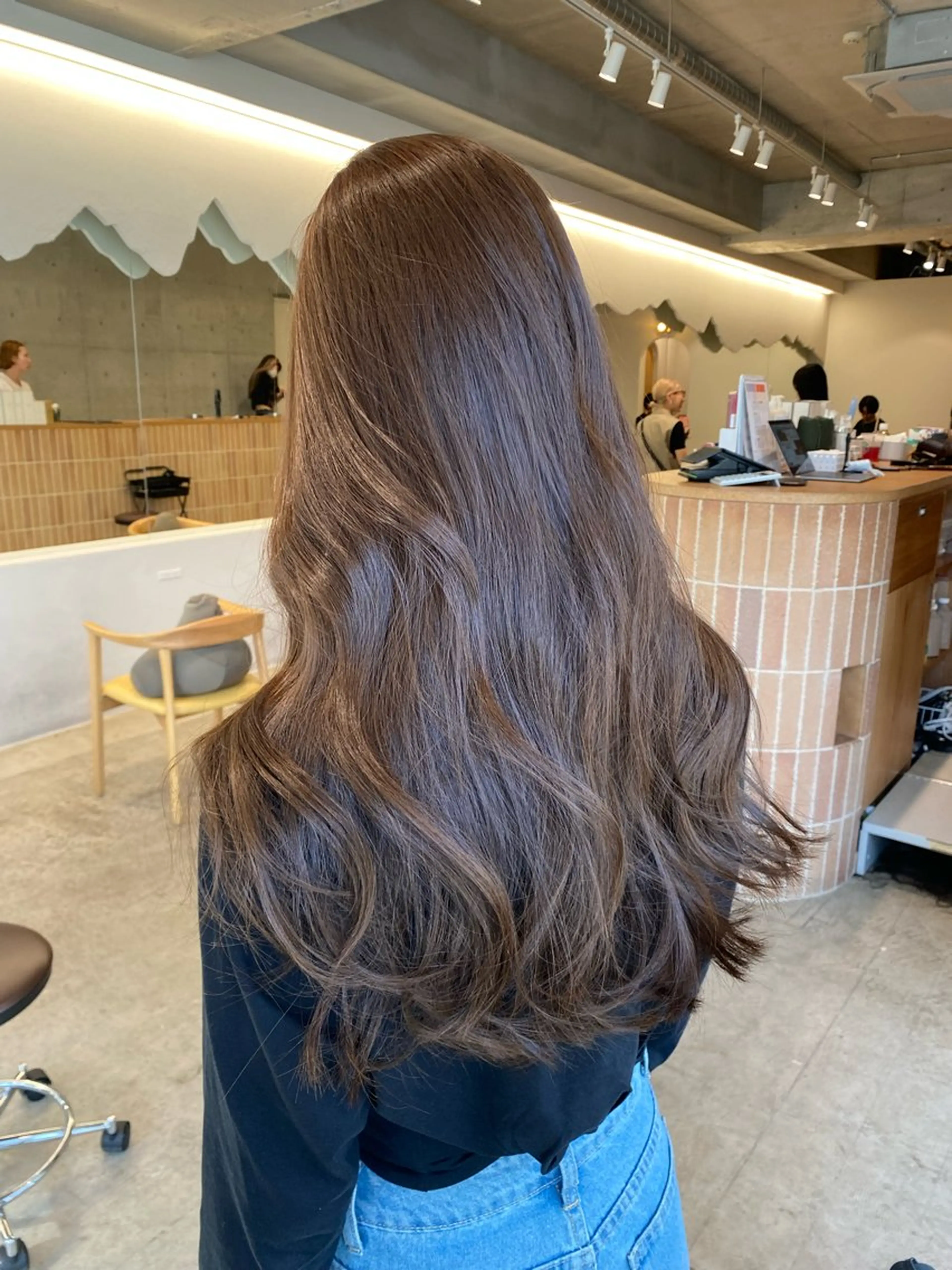 ロング カラー カット ヘアカラー トリートメント レイヤー/柔色 カラー/SAkiのヘアスタイル