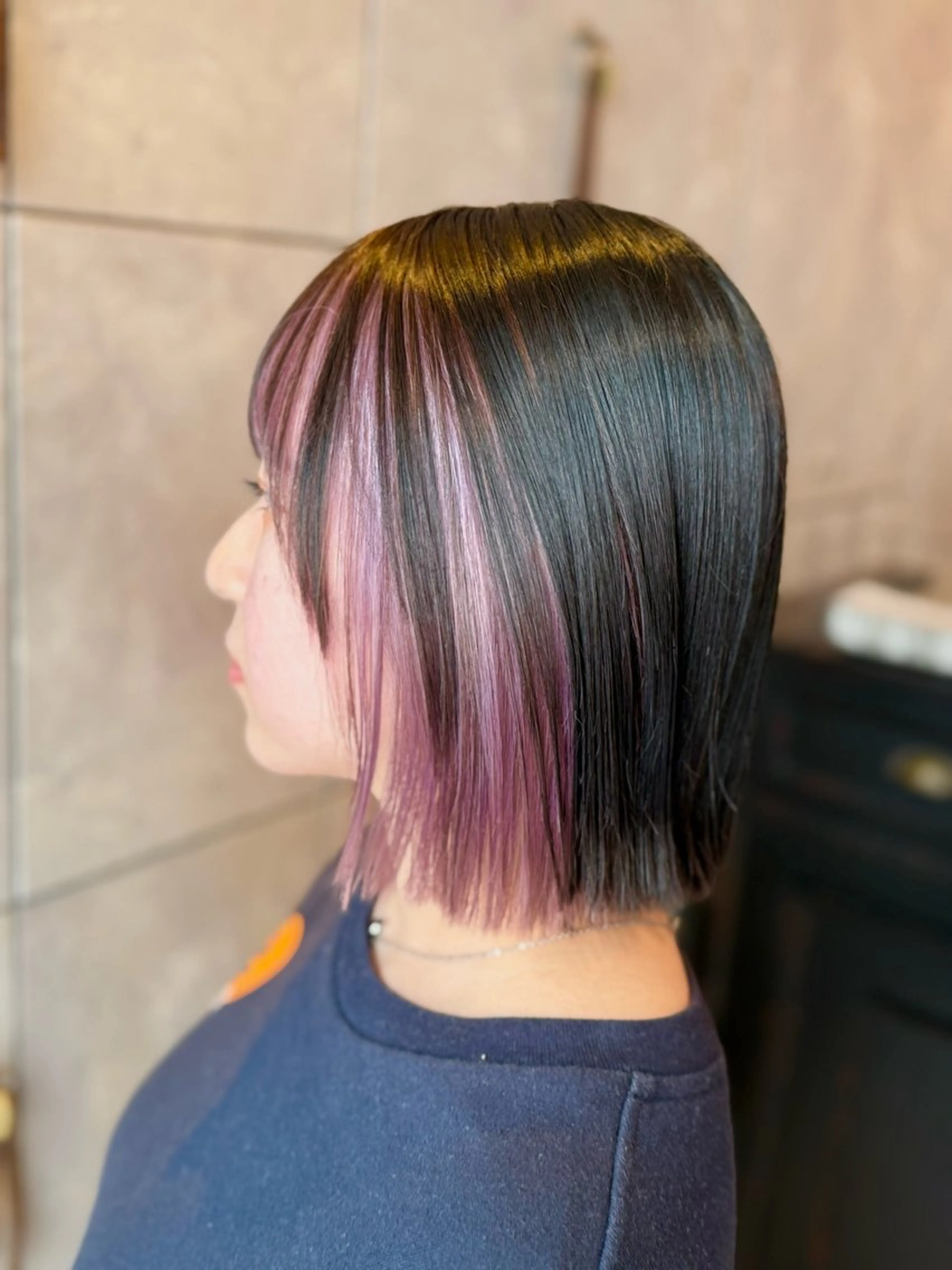 ミディアム カラー ヘアカラー トリートメント ヘッドスパ ヘアセット 🌈インナーカラー ‘ショウマ’🌈のヘアスタイル