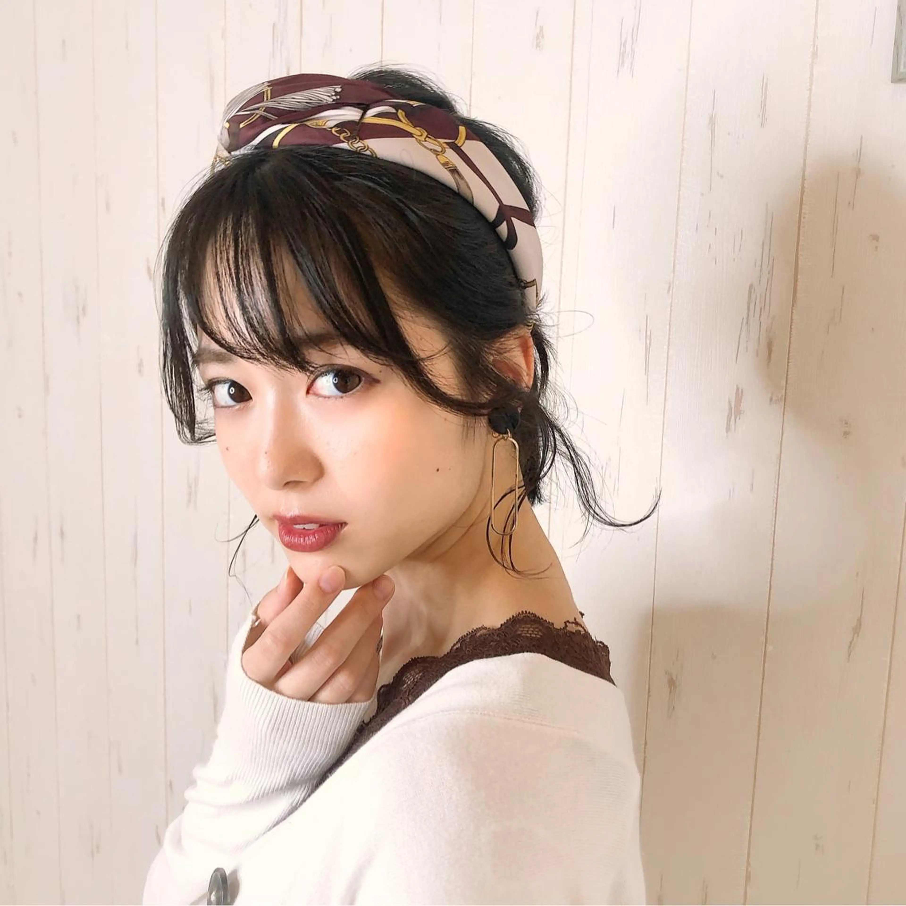 ショート カラー パーマ ヘアアレンジ ボブ/透明感カラー 永田真穂のヘアスタイル