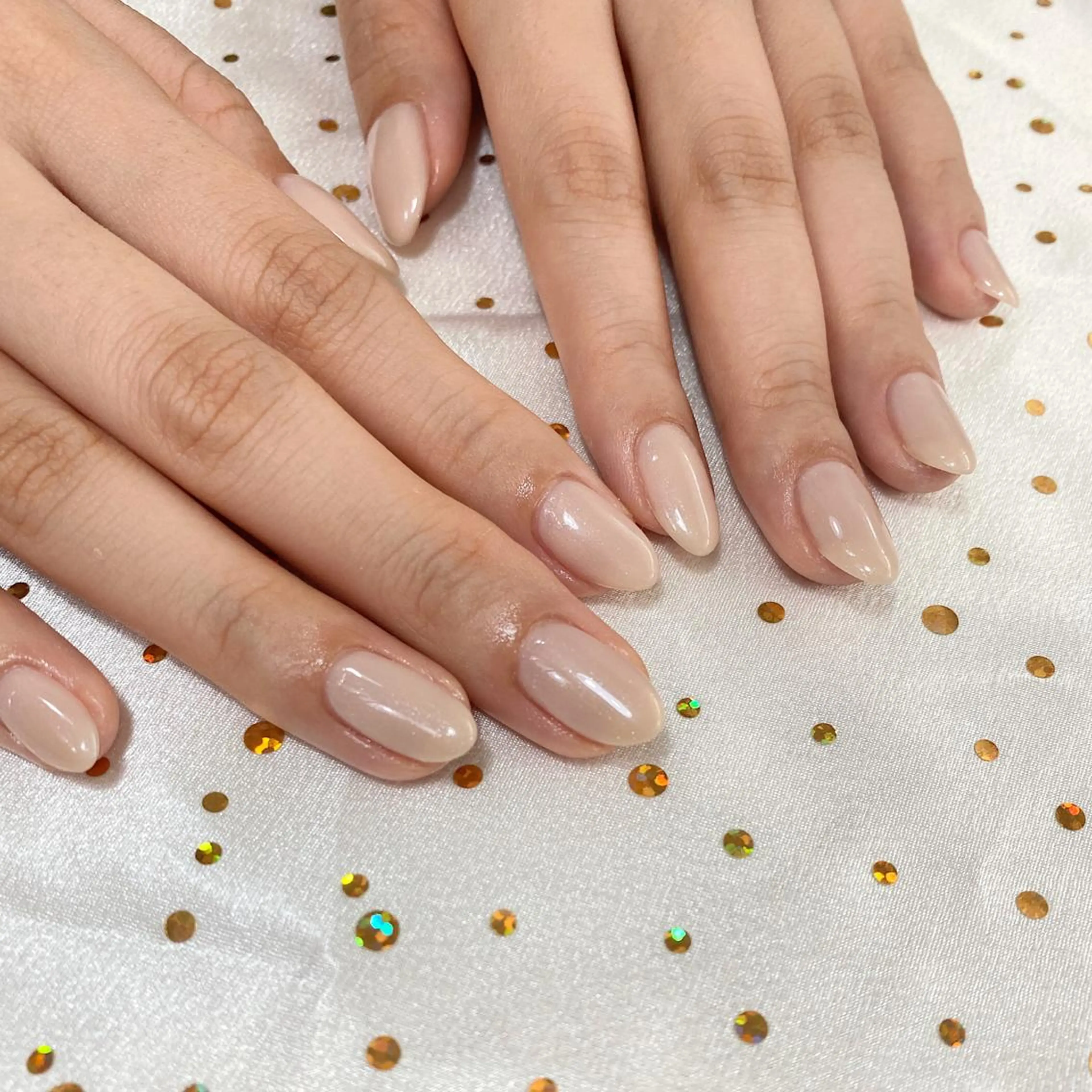 ネイル ピンク ピンクベージュ lcoco nailのネイルデザイン