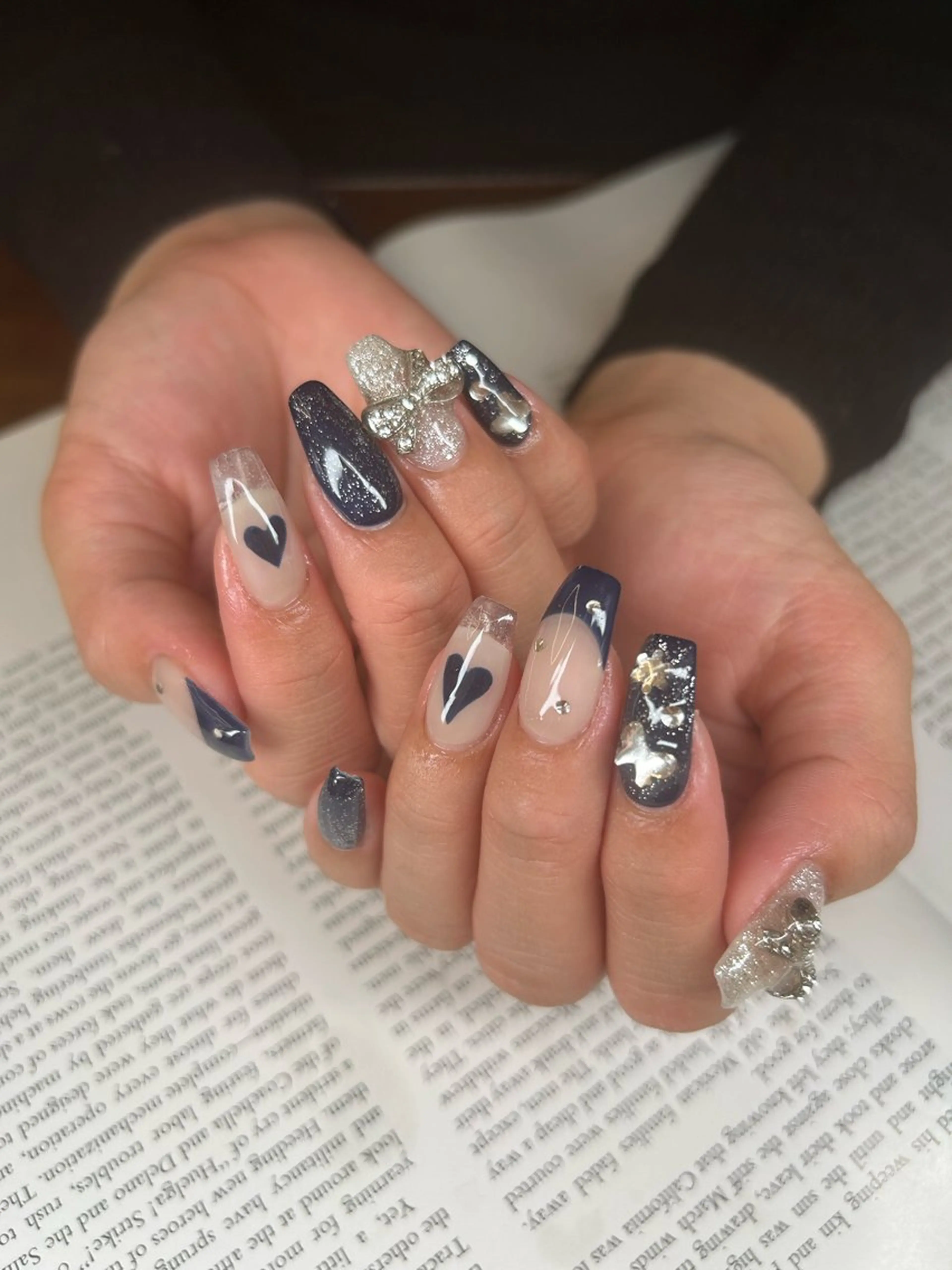 ネイル クリアネイル フレンチネイル ハンドネイル era所属・かわた まいのネイルデザイン
