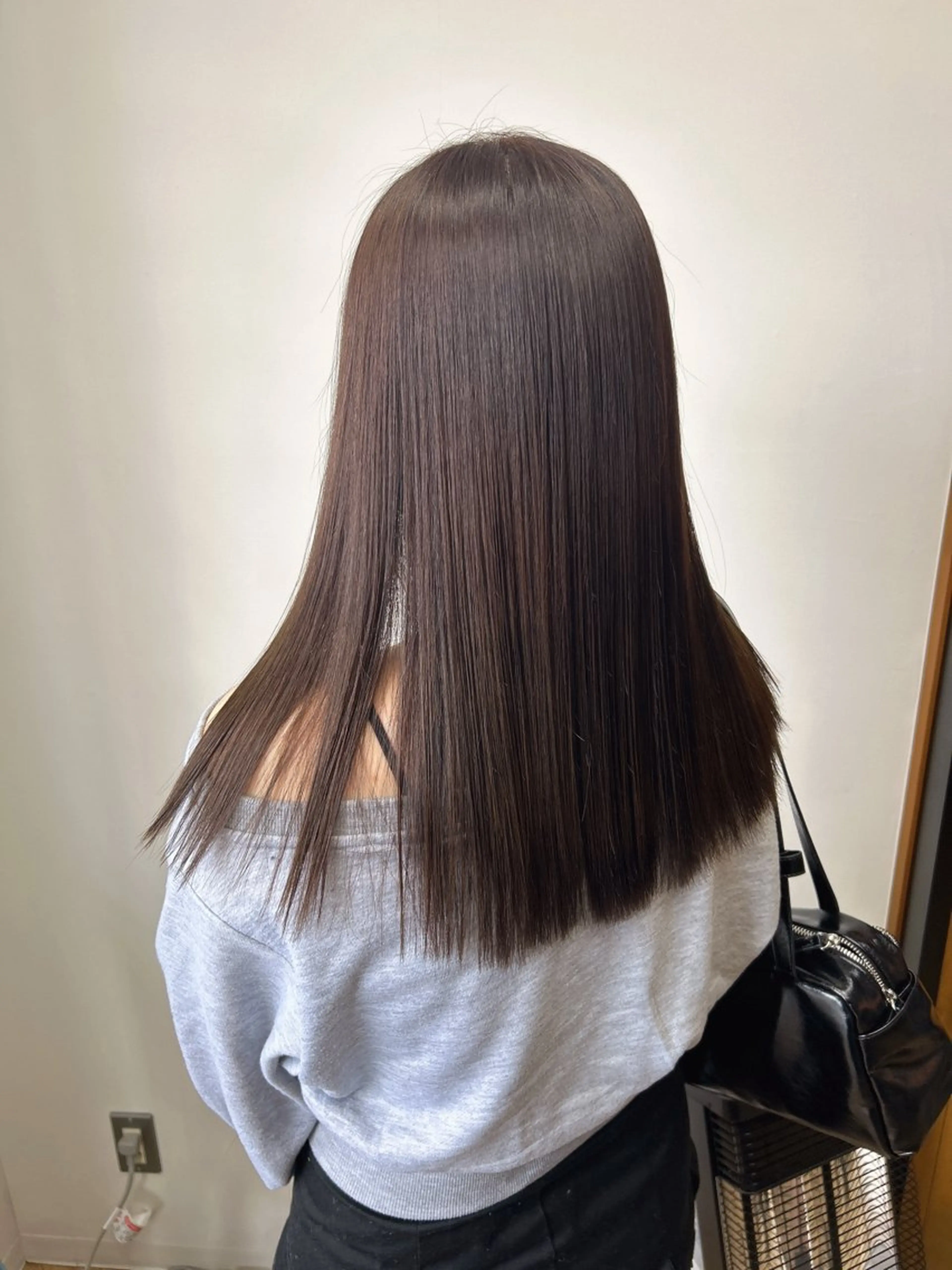 セミロング カラー ブラウンカラー 透明感カラー 髪質改善 縮毛矯正 カット ヘアカラー 縮毛矯正 トリートメント 伶風 /髪質改善ストレートのヘアスタイル