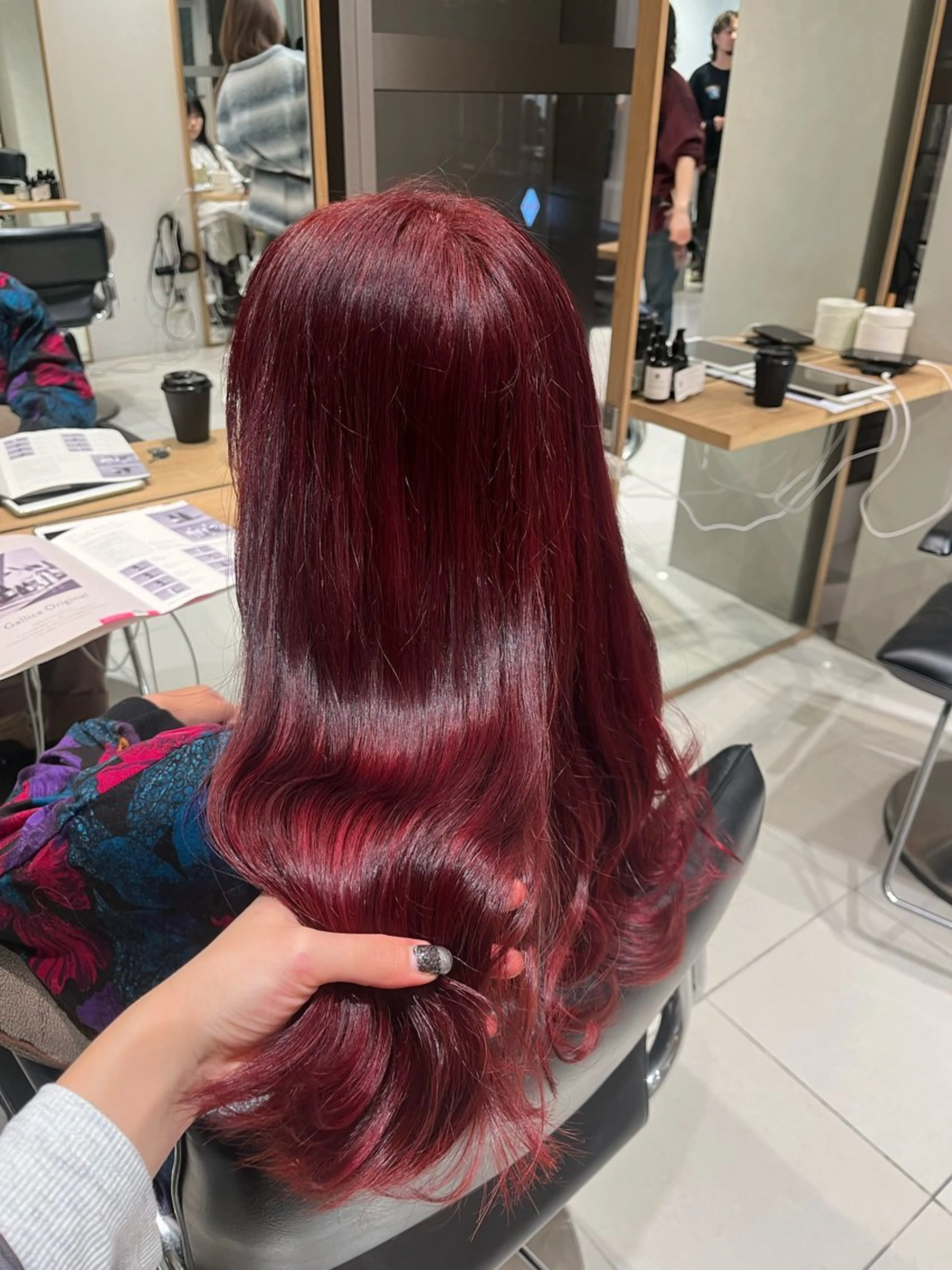 ロング ヘアカラー トリートメント ヘアセット 艶髪/暖色カラー/ ◎RUKI.のヘアスタイル