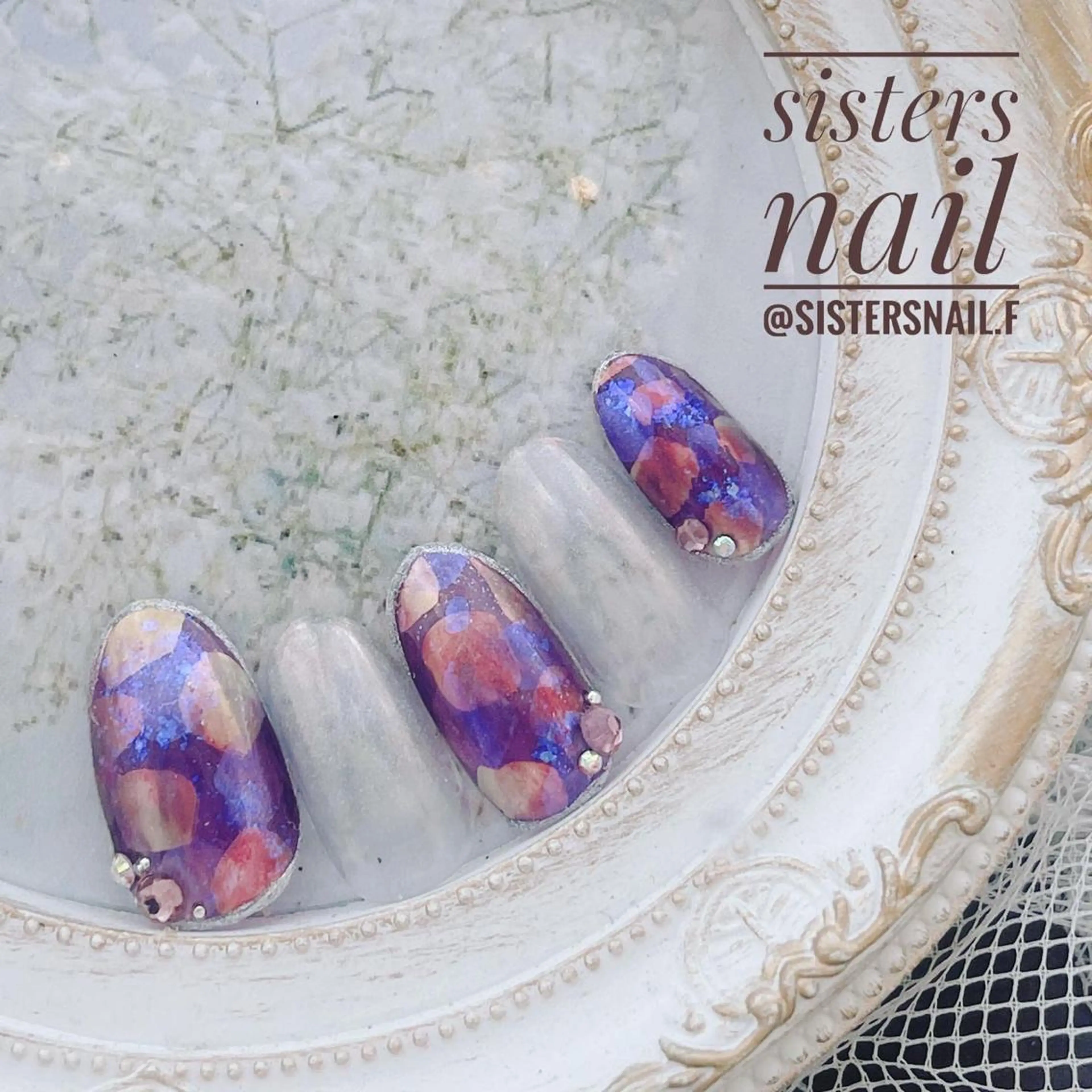 ネイル アートネイル オーロラネイル グラデーション キラキラネイル スカルプネイル ハンドネイル ハンドケア sisters nail.fのネイルデザイン