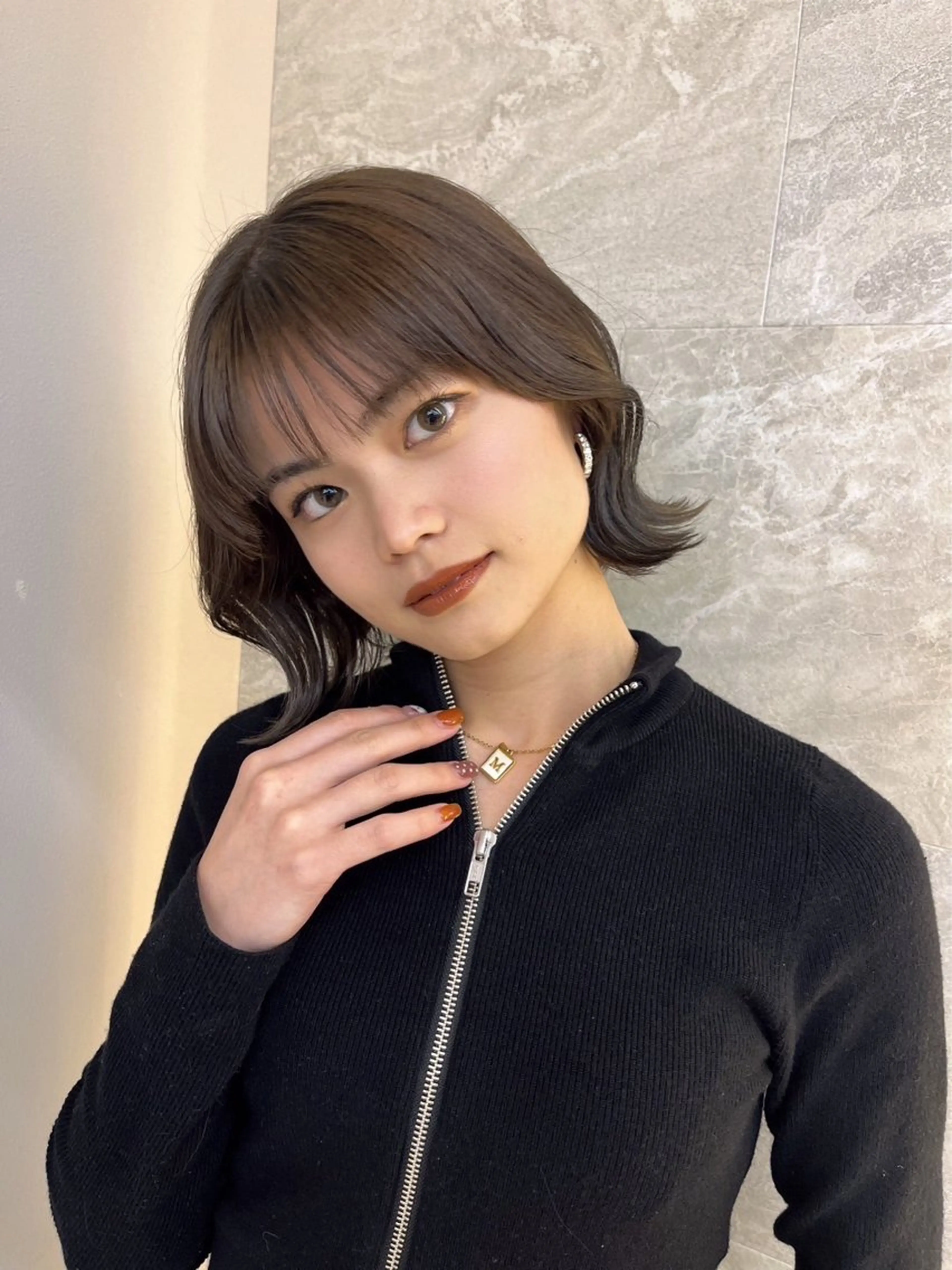 ショート カラー カット ヘアカラー トリートメント ヘッドスパ 池袋/韓国風レイヤー 髪質改善【ugen】のヘアスタイル