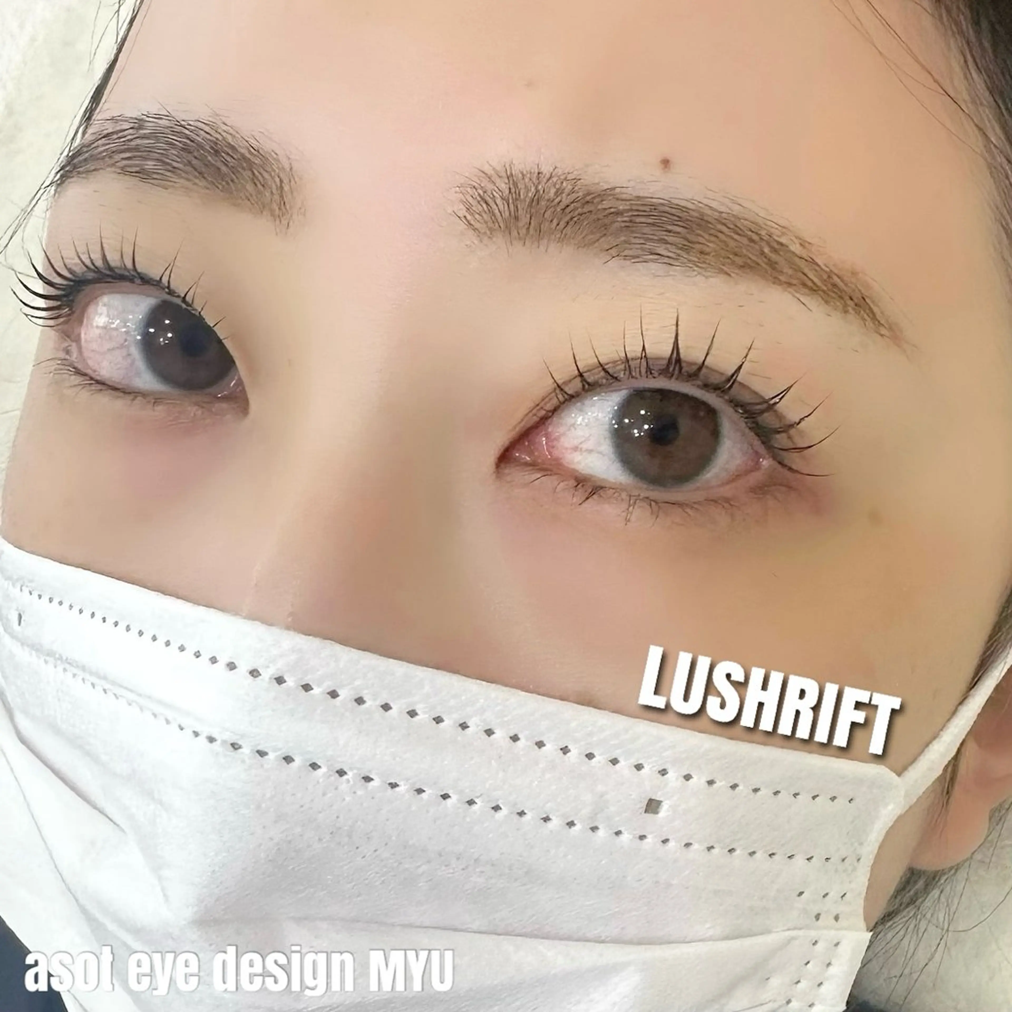 マツエク・マツパ マツパ MYU🩵 asotのマツエク・マツパデザイン