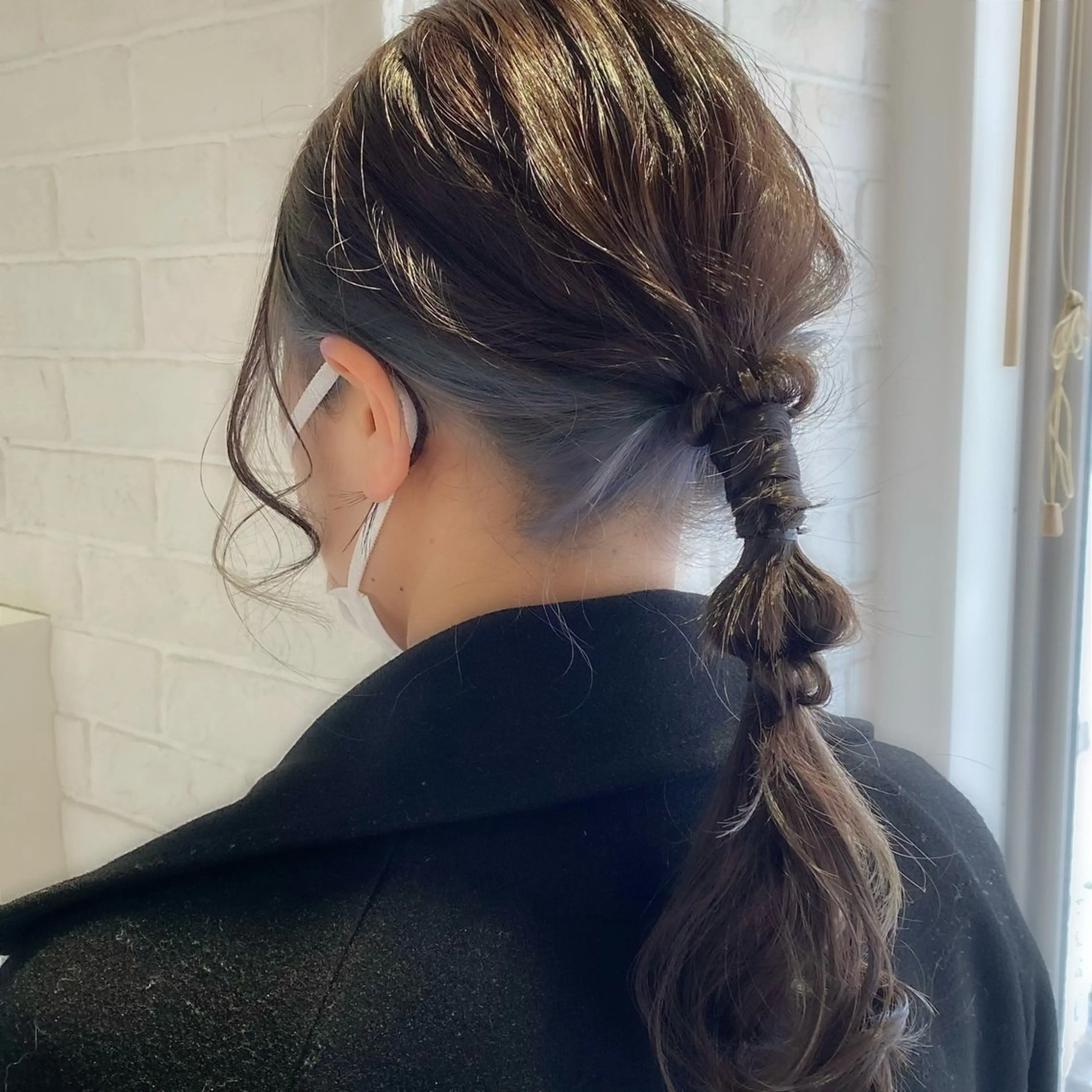 セミロング カラー eclart ayaのヘアスタイル
