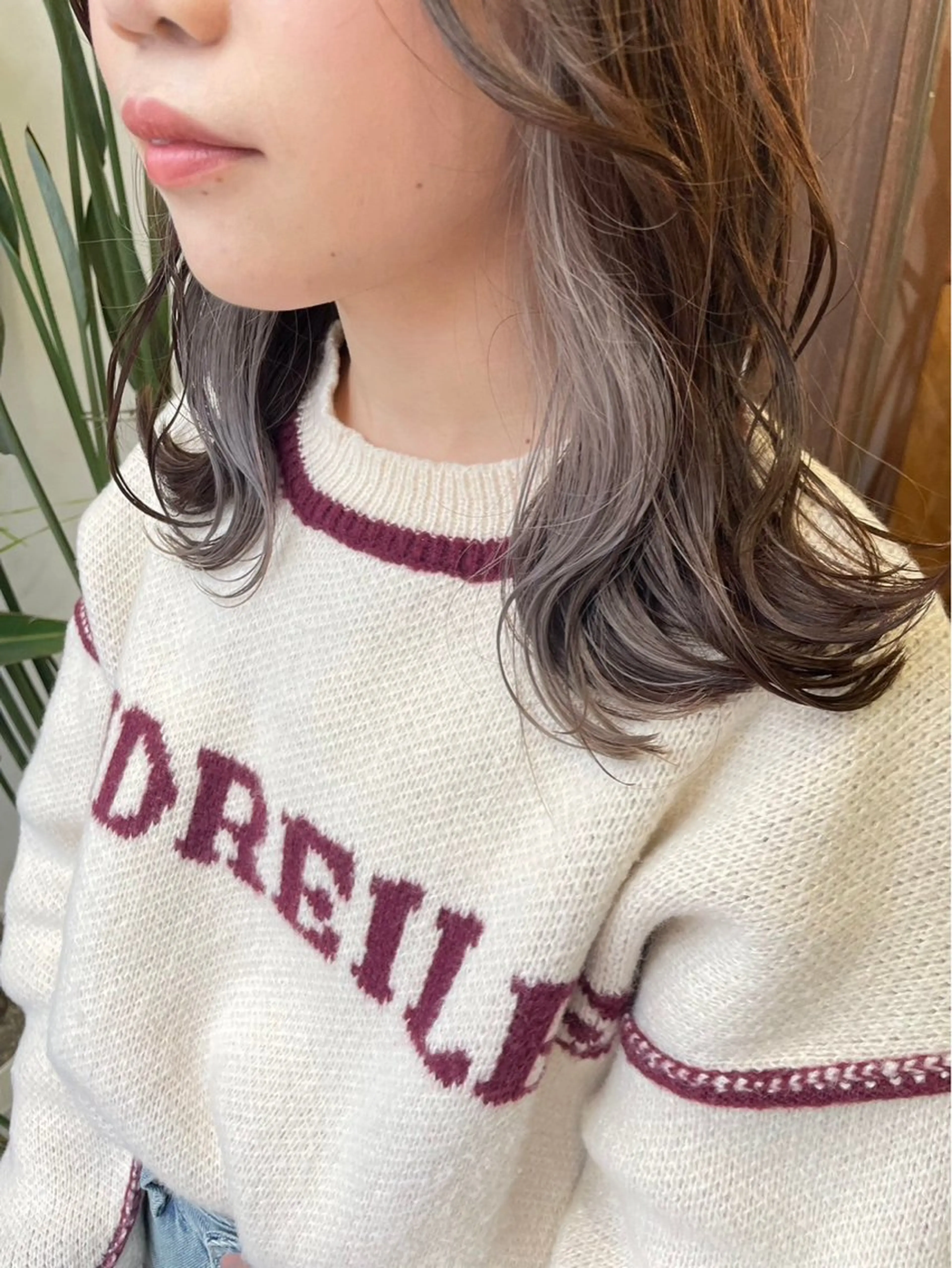 ロング カラー ヘアカラー トリートメント UNBLEACH ブリーチカラーのヘアスタイル