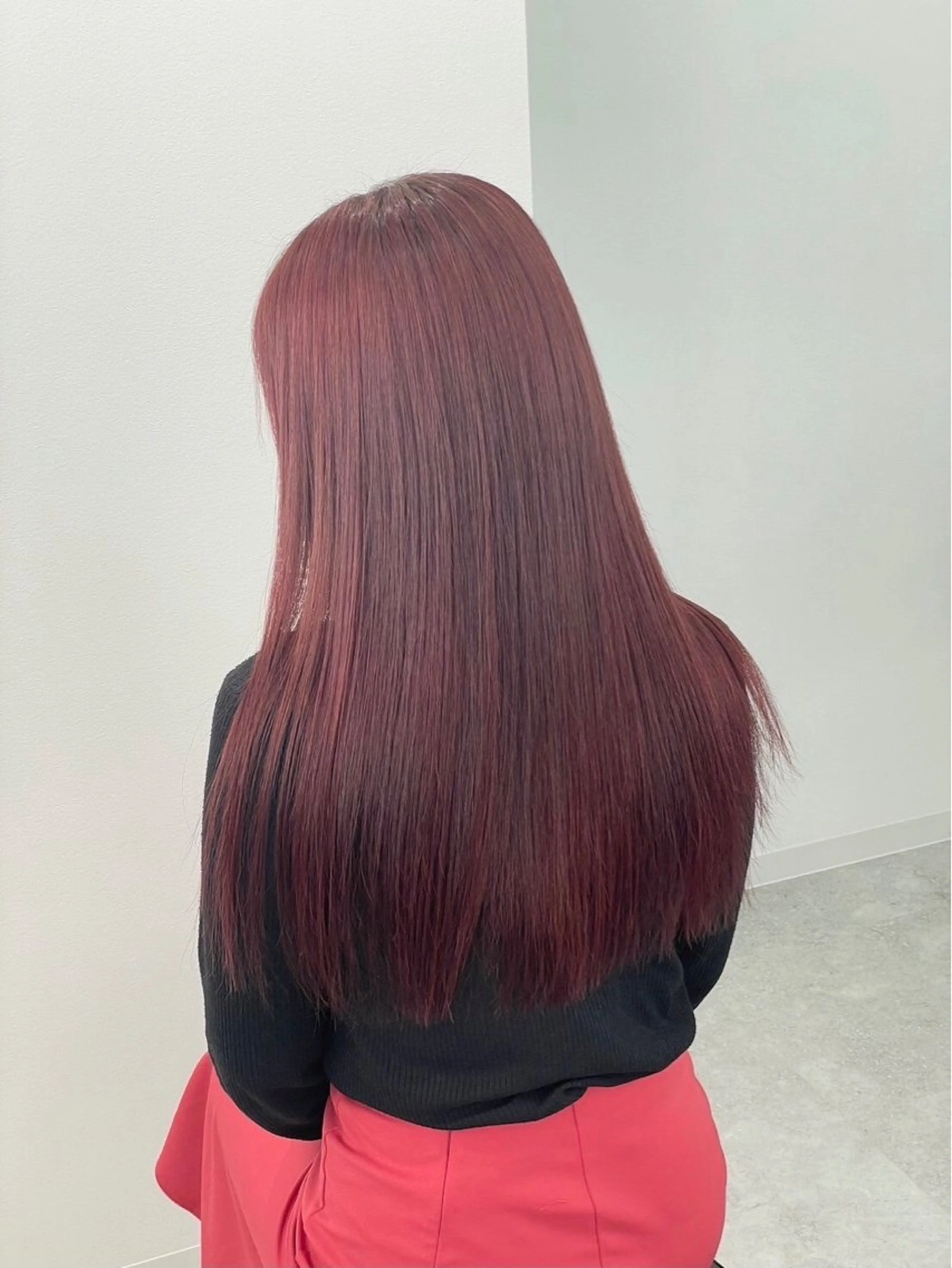 ロング カラー ヘアカラー トリートメント ヘアセット 🍒トレンド暖色ヘア 🍒Manamiのヘアスタイル