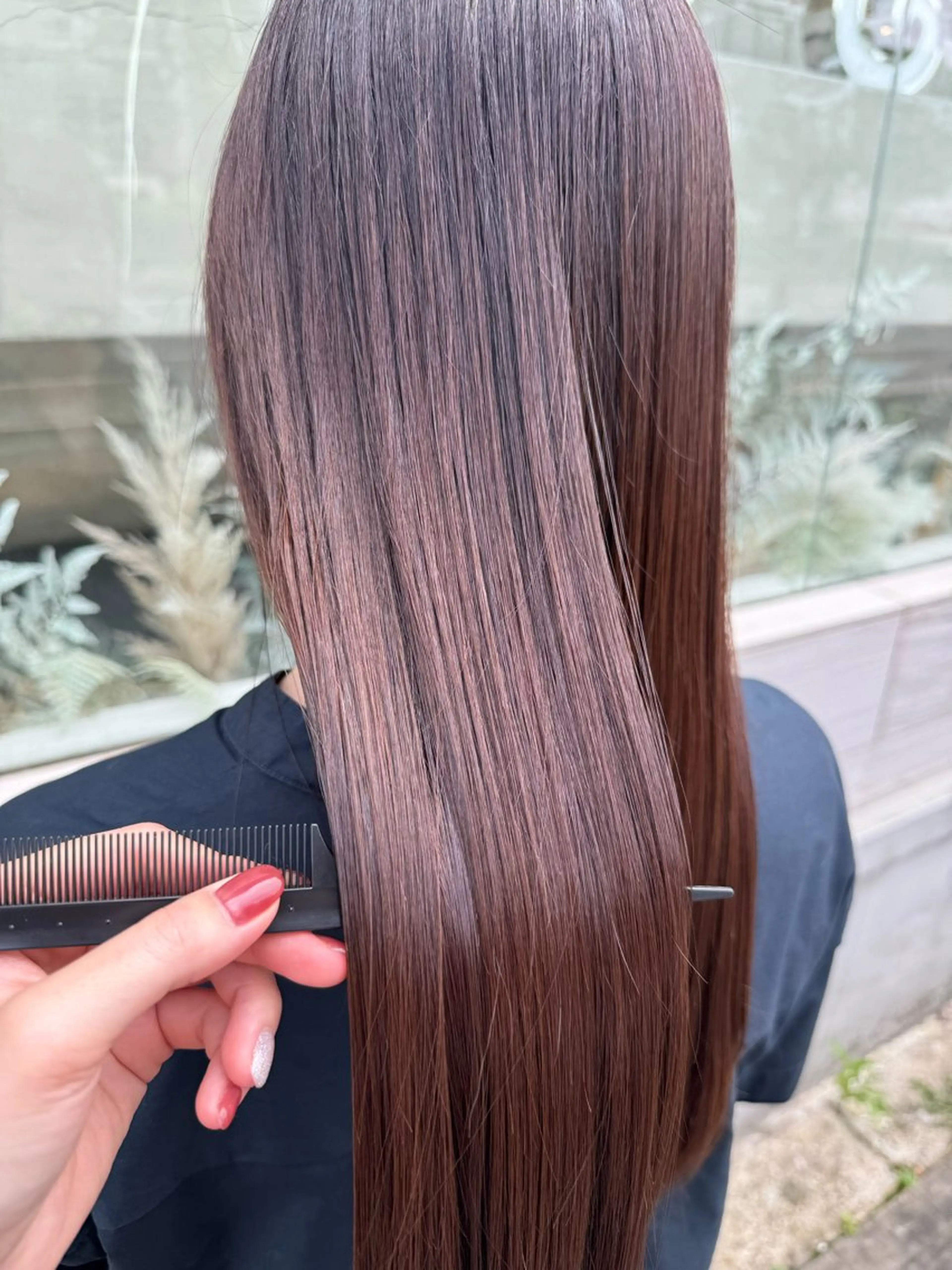 ロング カラー オレンジ ピンクカラー Cloe 堀江店所属・山口 千晶のヘアスタイル
