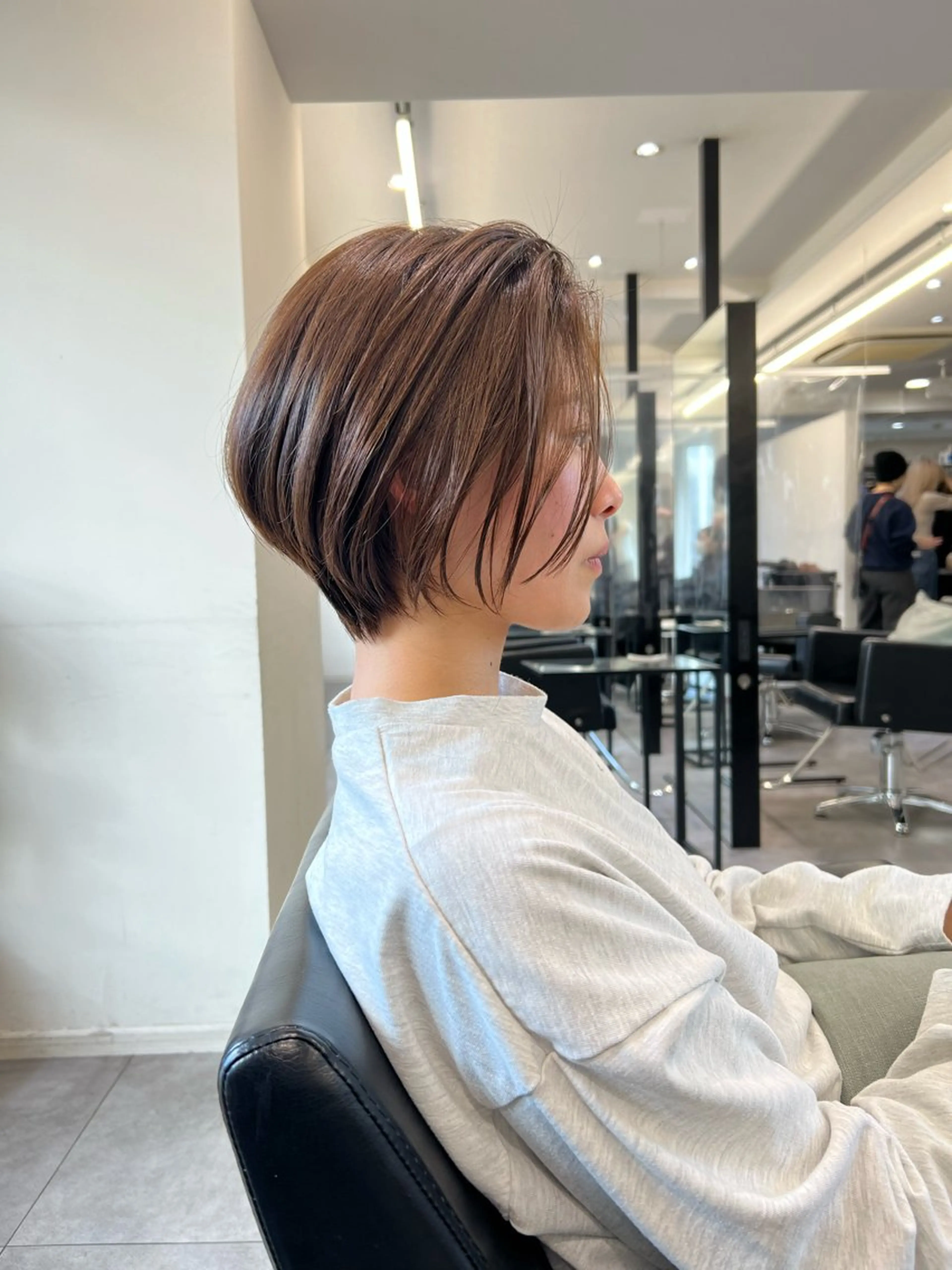 ショート AHNKISM所属・トレンド🌷 ボブ　パーマ🩰のヘアスタイル