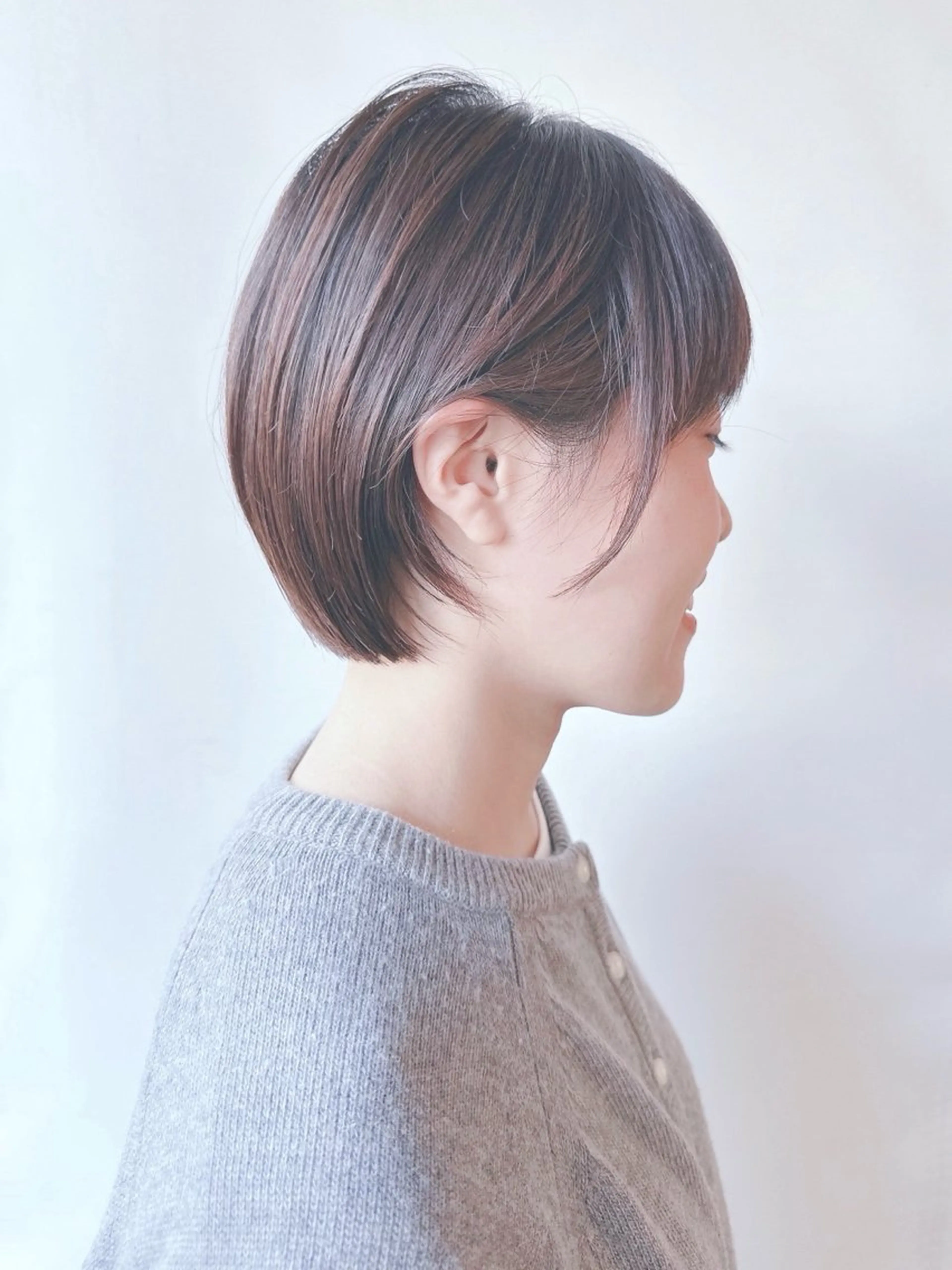 ショート カット トリートメント ヘッドスパ パーマボブ/丸みボブ /くせ毛/とういのヘアスタイル