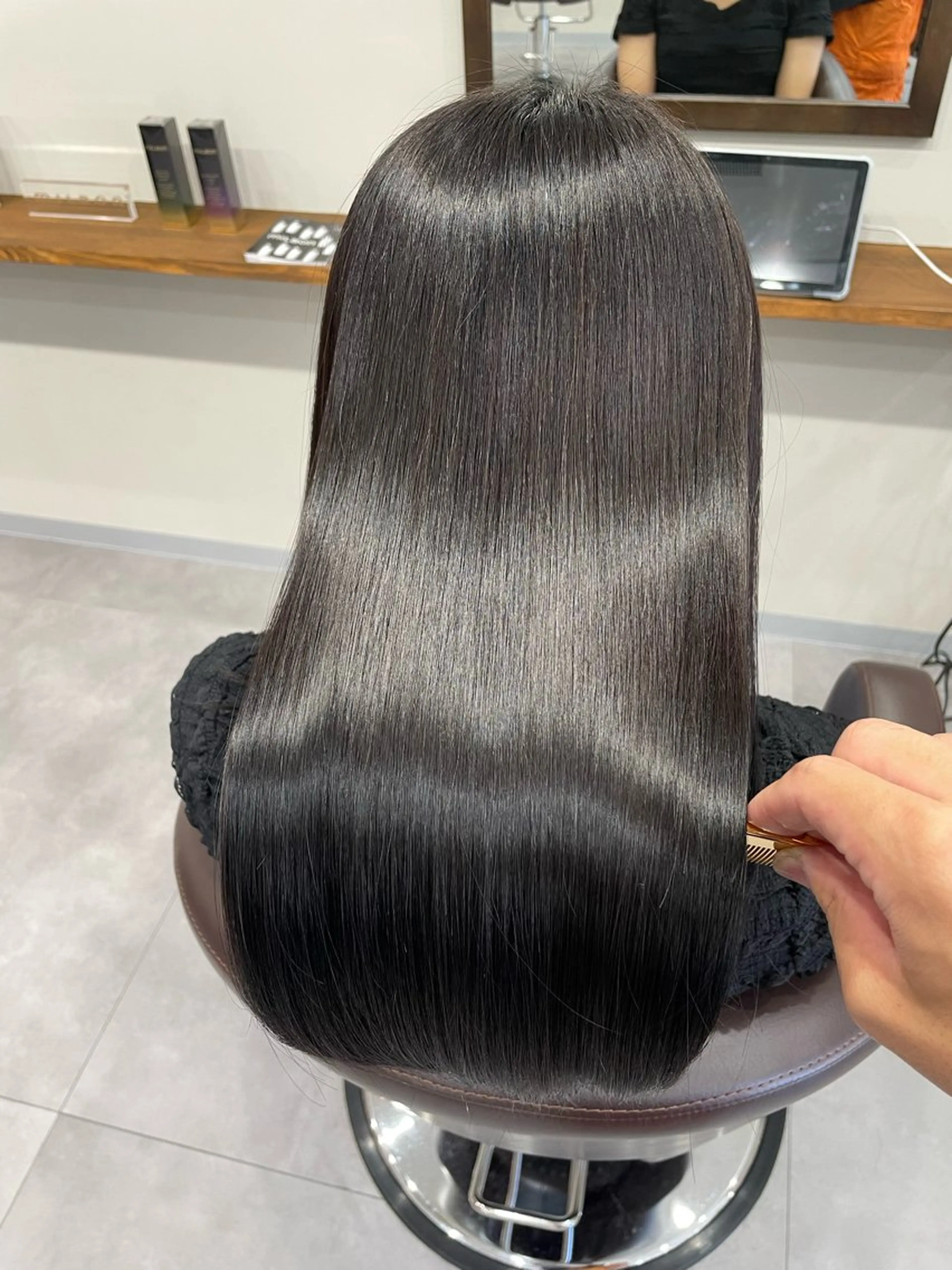 ロング ヘアカラー トリートメント 縮毛矯正、髪質改善／ 松田 龍之介のヘアスタイル